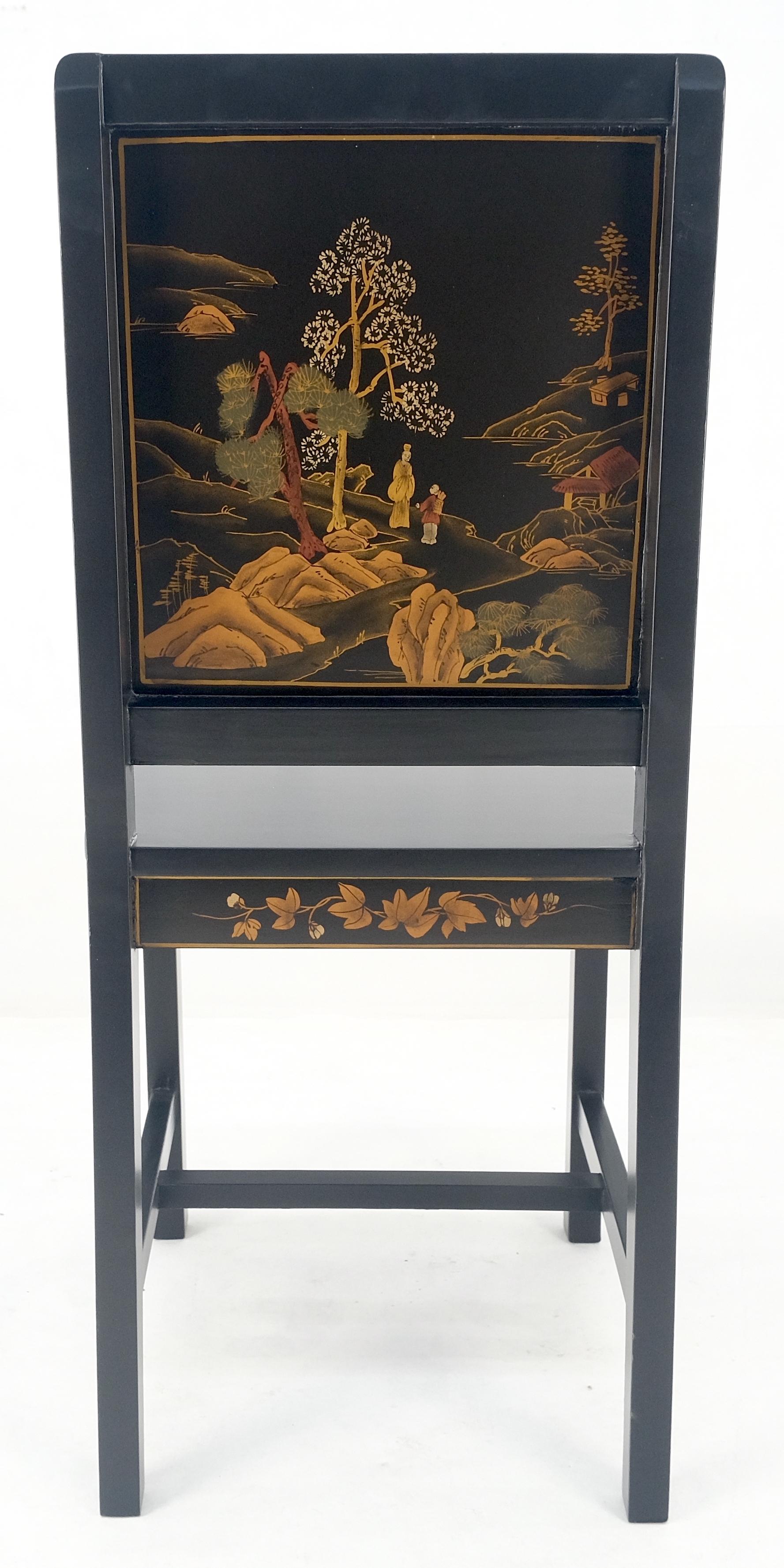 Chinoiserie Multiple Compartments Asian Writing Table Desk Rounded Bach MINT For Sale 12
