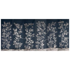 Chinoiserie Murals Chinoiserie Wallpaper Hand Painted Silk Wallpaper