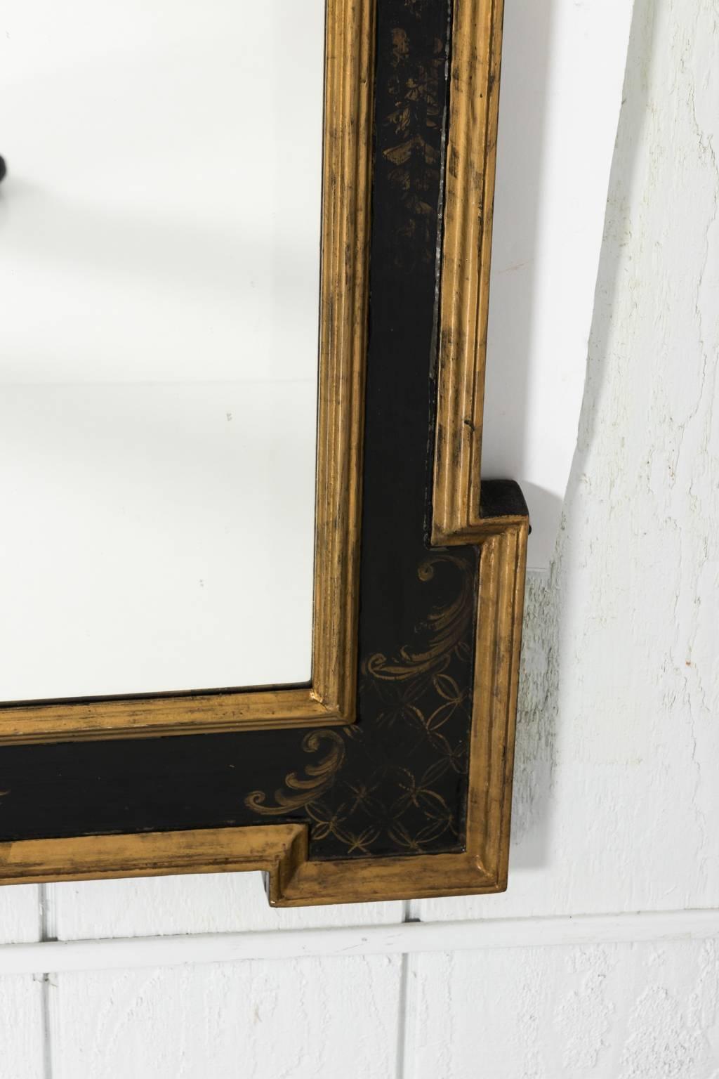Chinoiserie Painted Giltwood Mirror 4