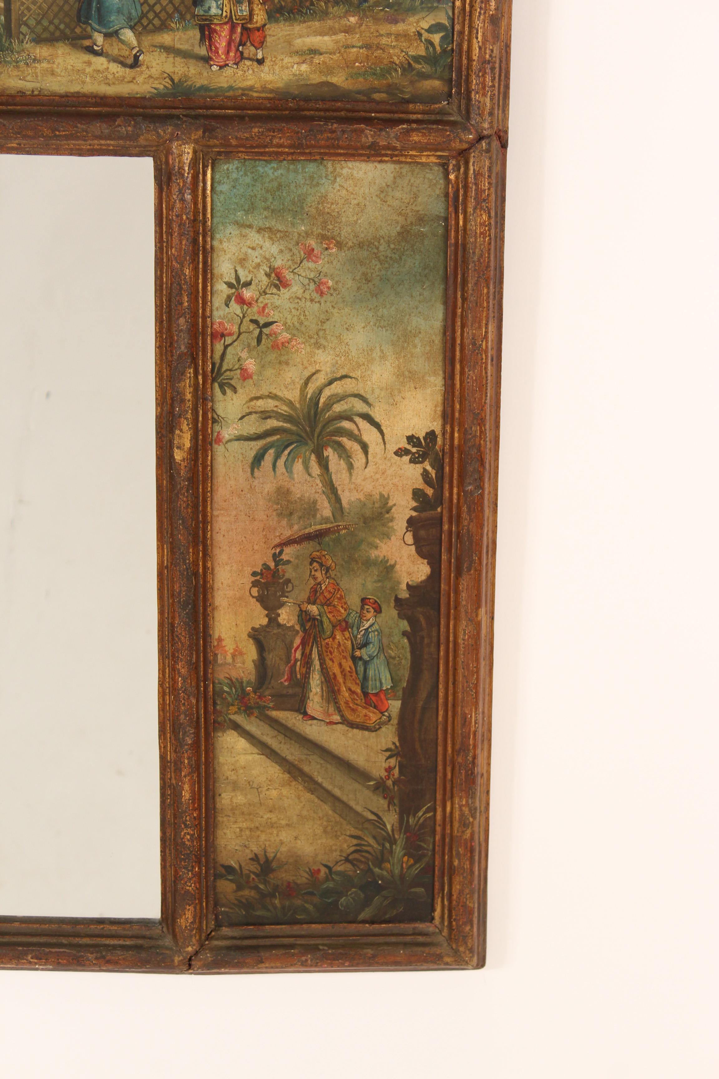 Chinoiserie Painted Italian Mirror 1