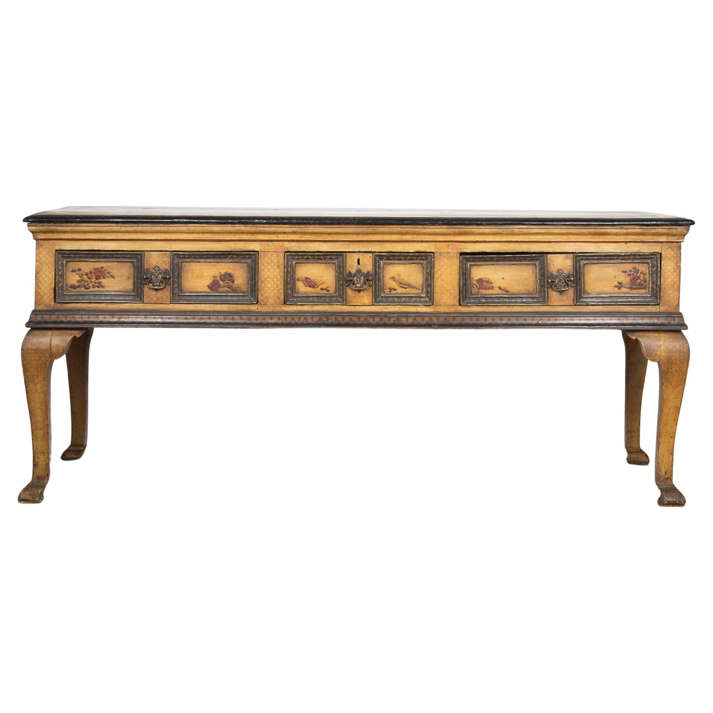 Chinoiserie Painted Serving Table