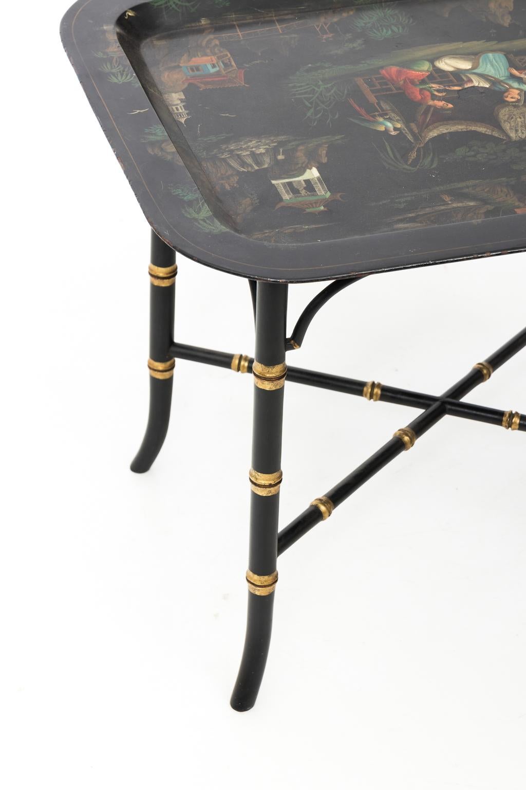 Chinoiserie Painted Serving Tray 2