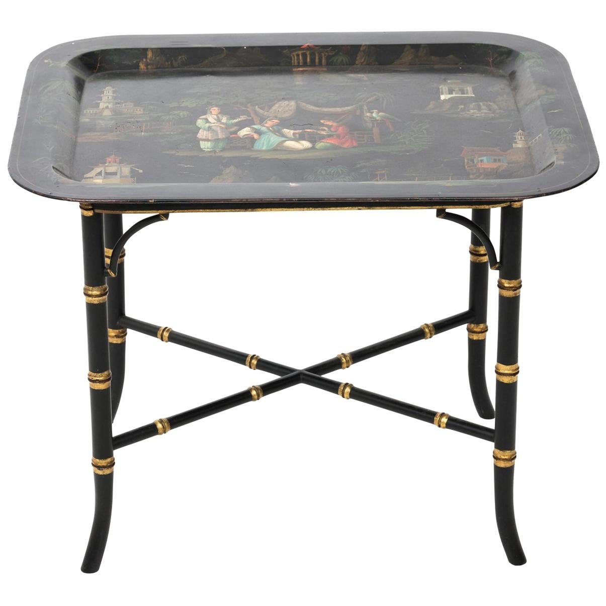 Chinoiserie Painted Serving Tray