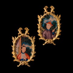 Chinoiserie Palm Oval