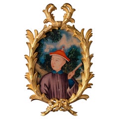 Chinoiserie Palm Oval