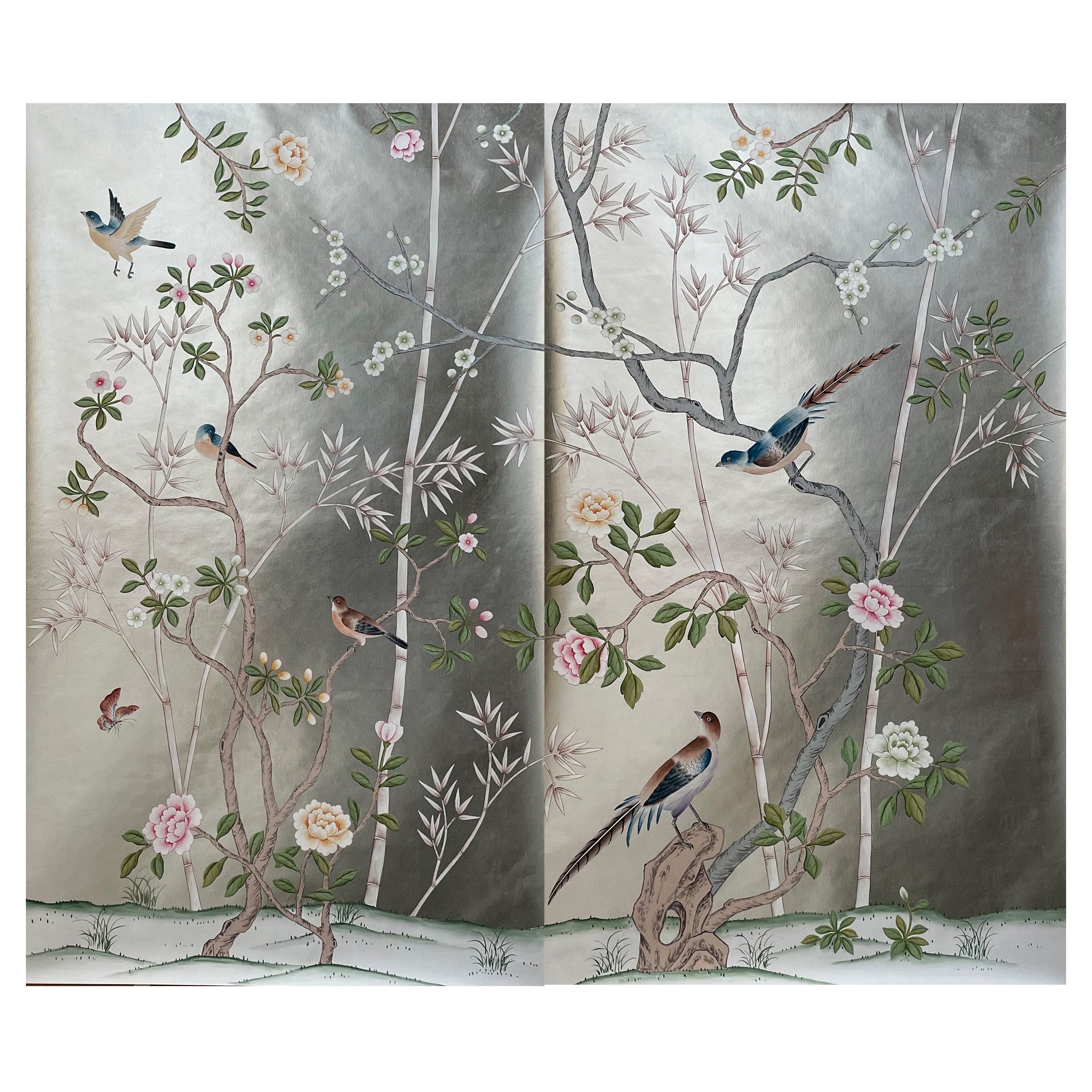 If you love the look of De Gournay wallpaper but not the price, this is for you.

The colorways in this sections present our latest colorways, which can be applied to any designs and any base ground (silk, tea paper, metallic, fabric and etc.)
