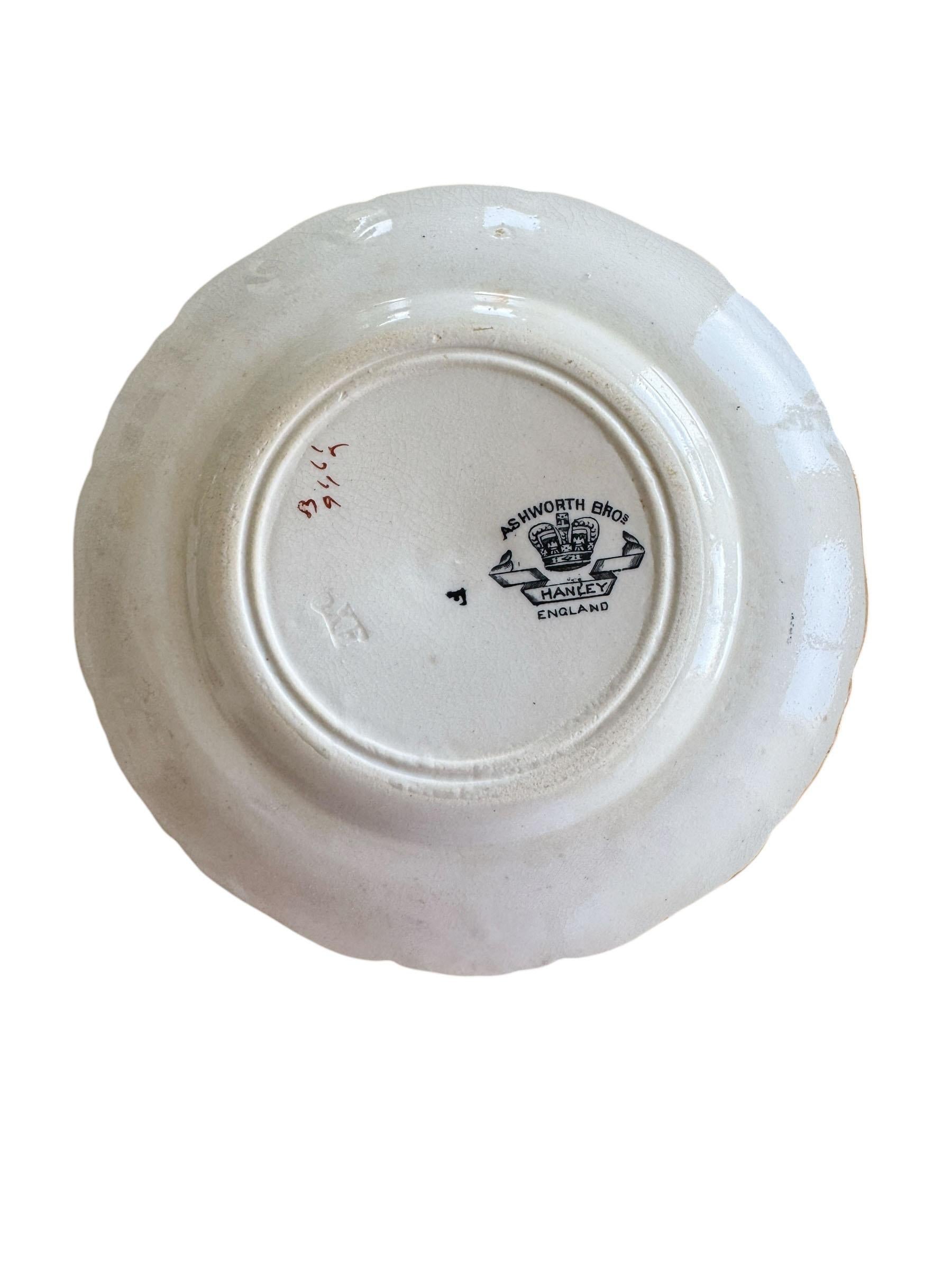 Chinoiserie Polychrome Small Plates In Good Condition For Sale In Clearwater, FL