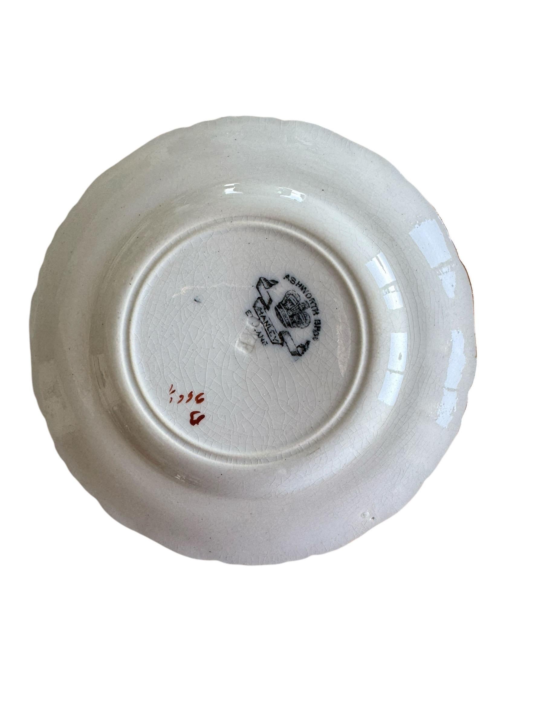 Porcelain Chinoiserie Polychrome Small Plates For Sale