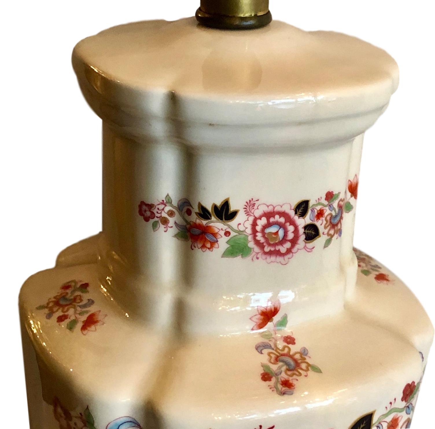 French Chinoiserie Porcelain Lamps For Sale