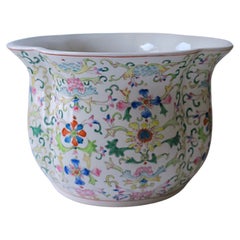 Chinoiserie Porcelain Planter Cachepot Jardinière