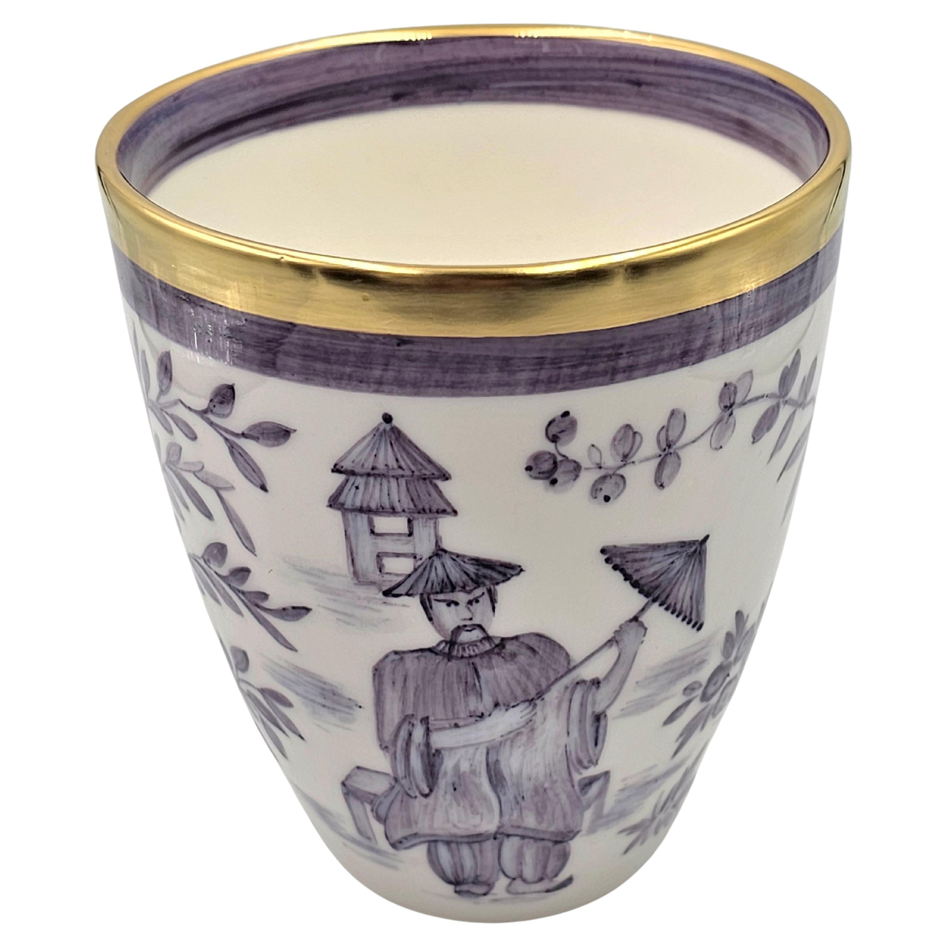 Vase en porcelaine de Chine peint à la main Sofina Boutique Kitzbühel