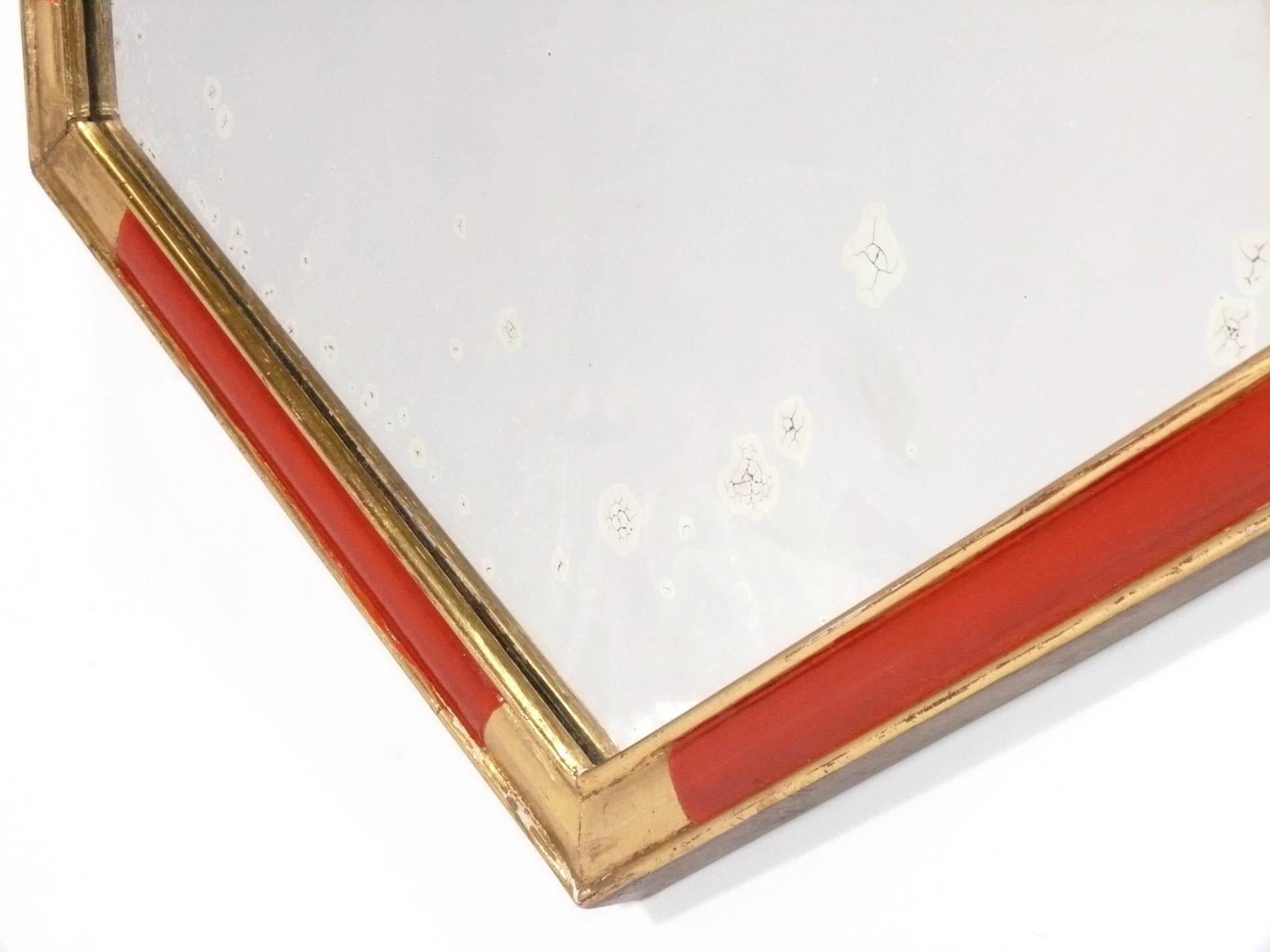red lacquer mirror