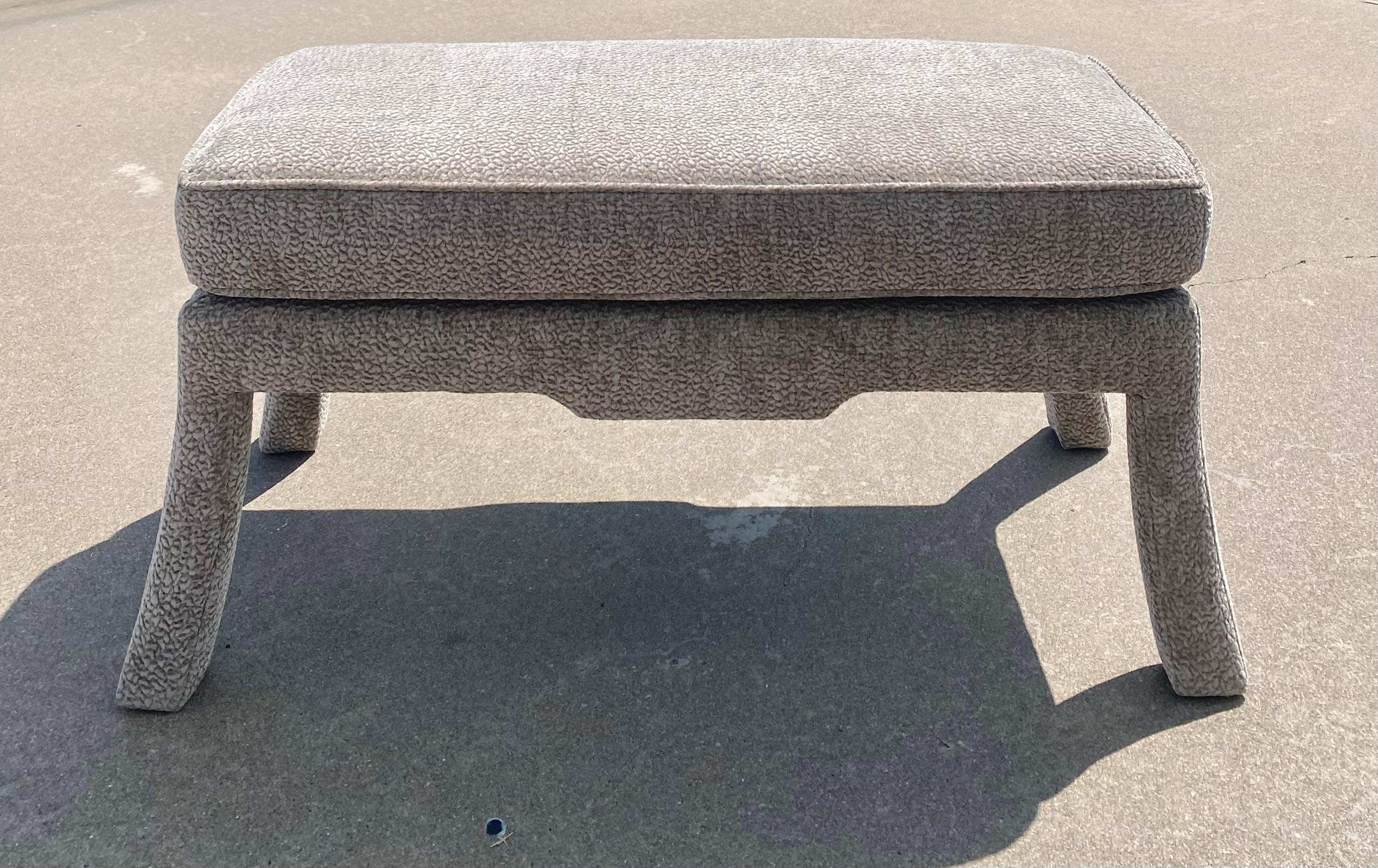 Chinoiserie Regency Reupholstered Bench For Sale 2