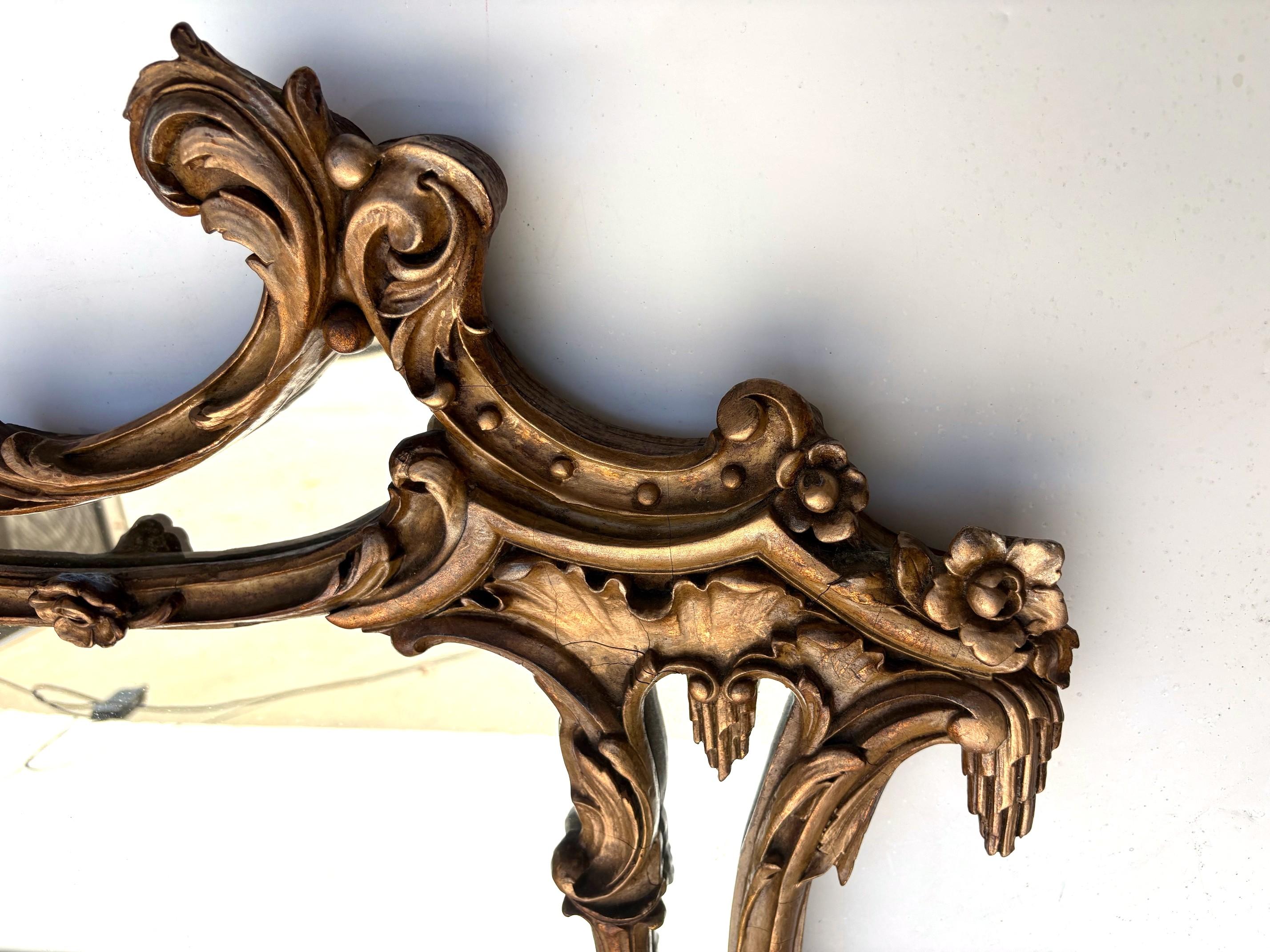 Specchio in stile rococò Chinoiserie In condizioni buone in vendita a Pomona, CA