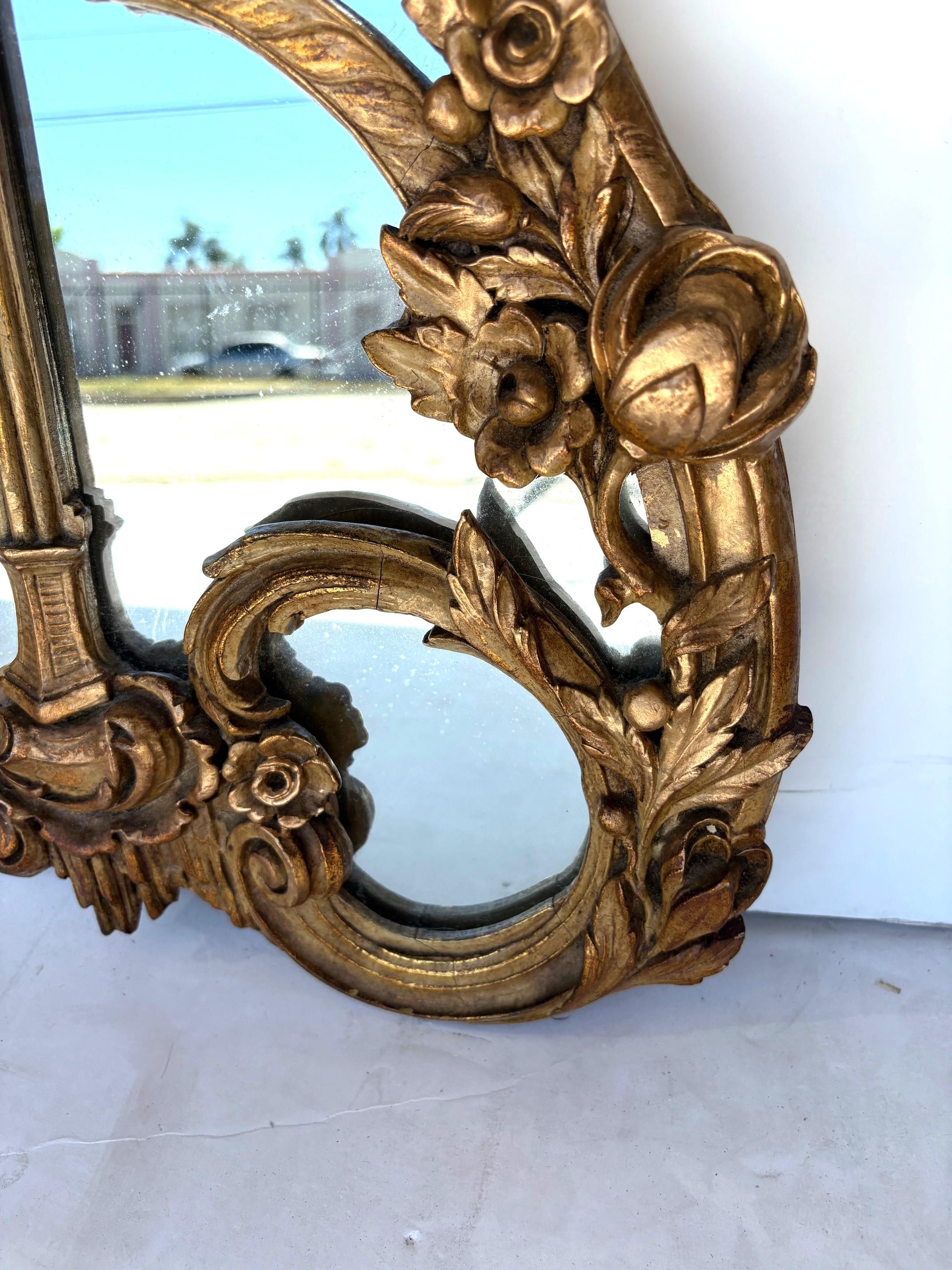Gesso Specchio in stile rococò Chinoiserie in vendita