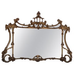 Chinese Chippendale Revival Wall Mirror