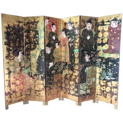 Chinoiserie Room Divider Folding Screen