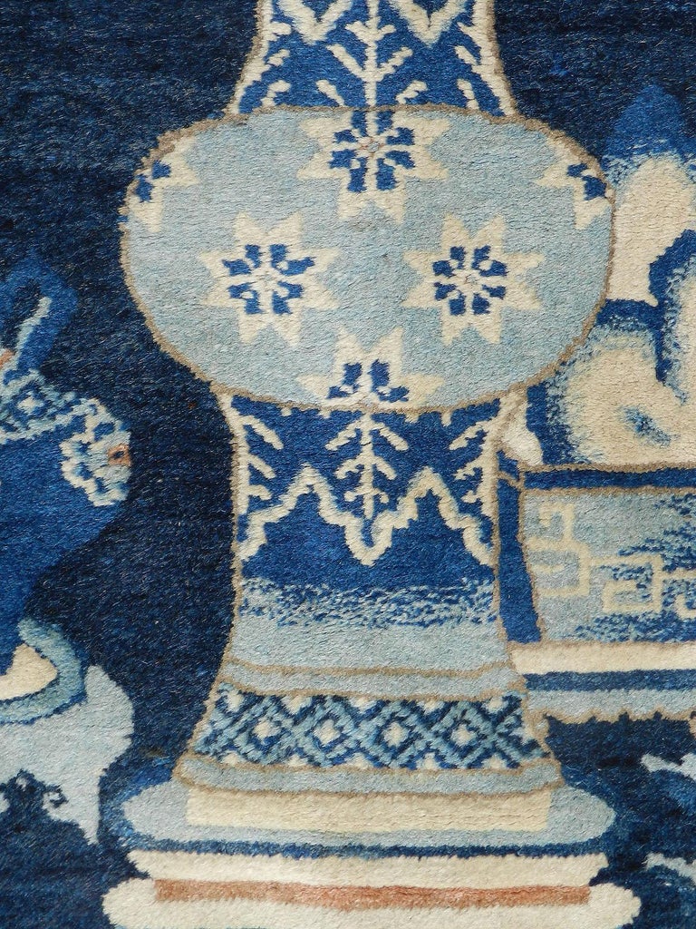 Chinoiserie Rug Vintage Art Deco Chinese at 1stDibs