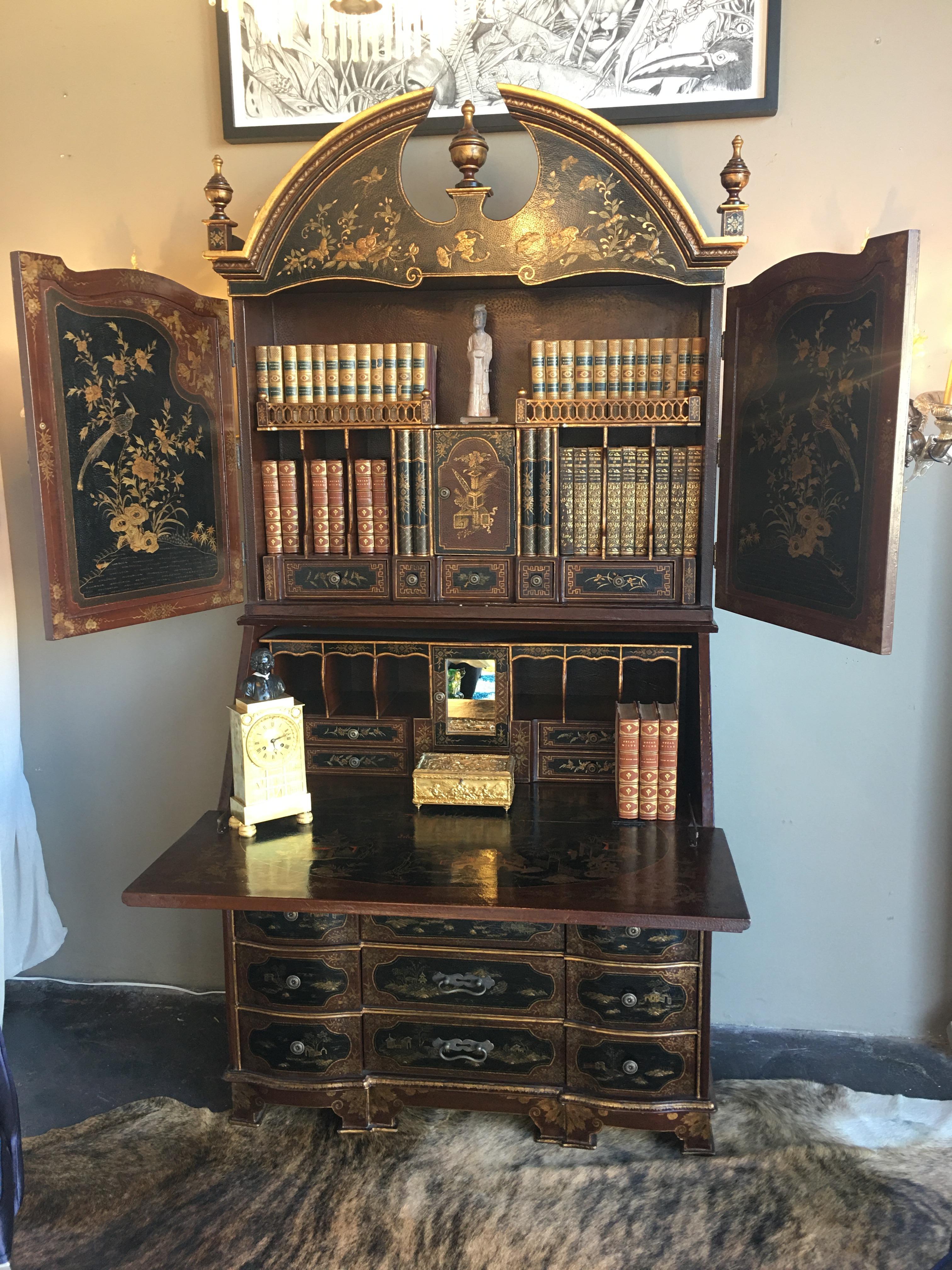 Chinoiserie Secretary In Good Condition In Los Angeles, CA