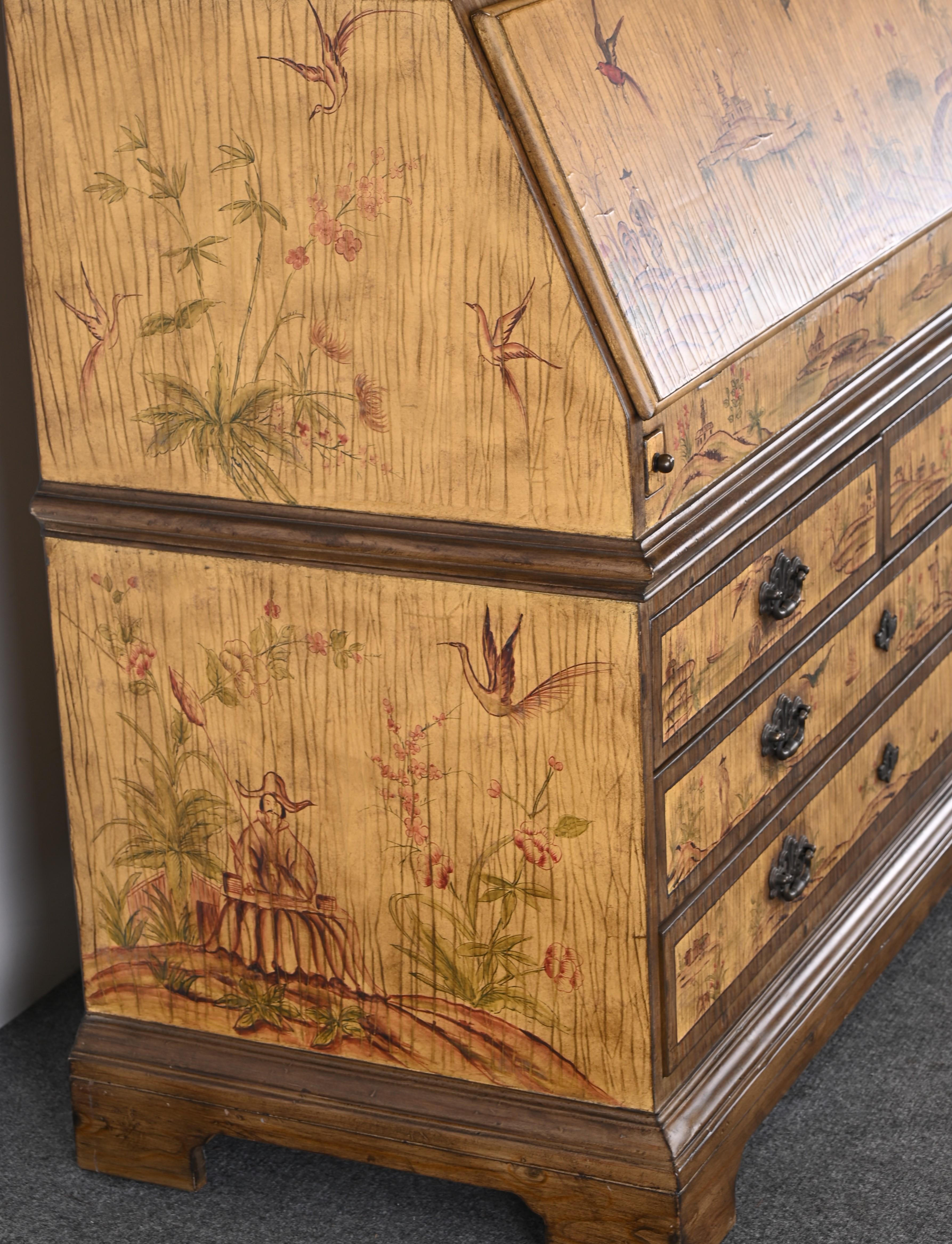 20th Century Chinoiserie Secretary in the Manner of Maitland Smith, 1990s