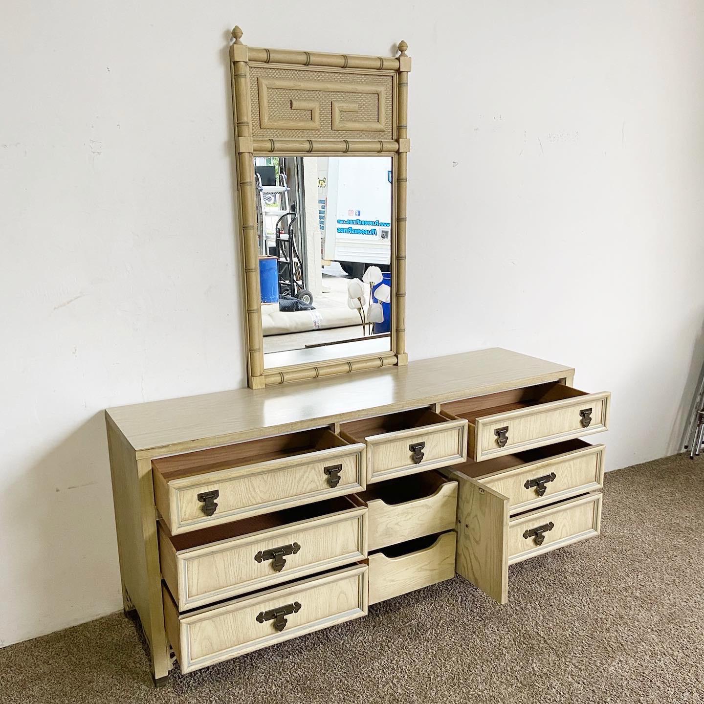 Chinoiserie Shangri-La Dresser With Mirror by Dixie 3