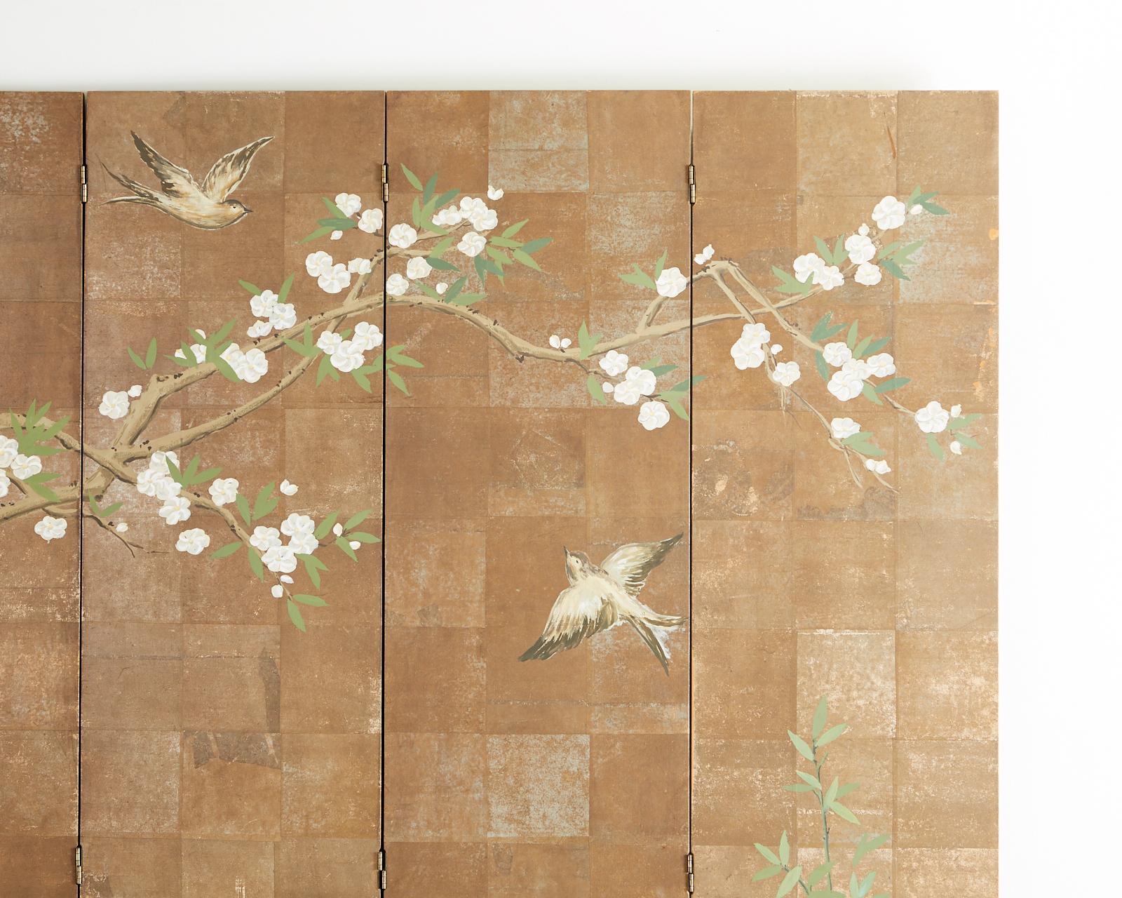 Chinoiserie Six-Panel Screen Inspired by Robert Crowder 10