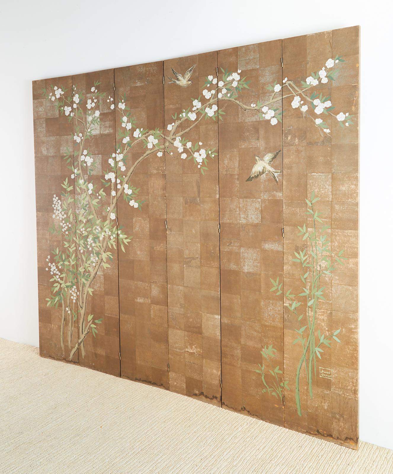 Chinoiserie Six-Panel Screen Inspired by Robert Crowder 2
