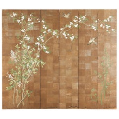 Chinoiserie Six-Panel Screen Inspired by Robert Crowder