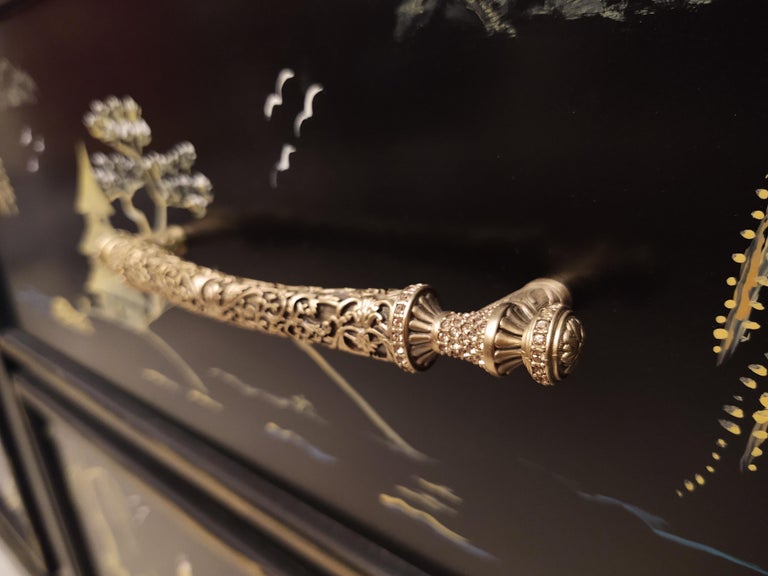 Chinoiserie Storage / Display Hutch For Sale at 1stDibs