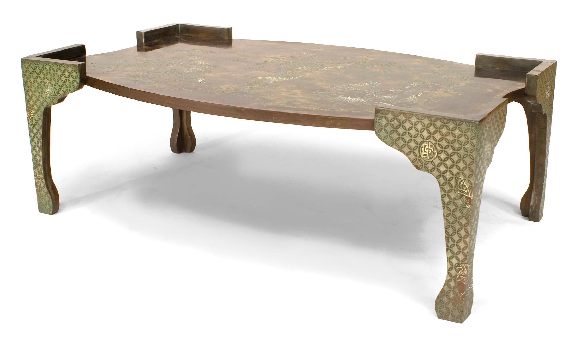 Post-Modern Chinoiserie-Style Coffee Table, by Philip and Kelvin LaVerne