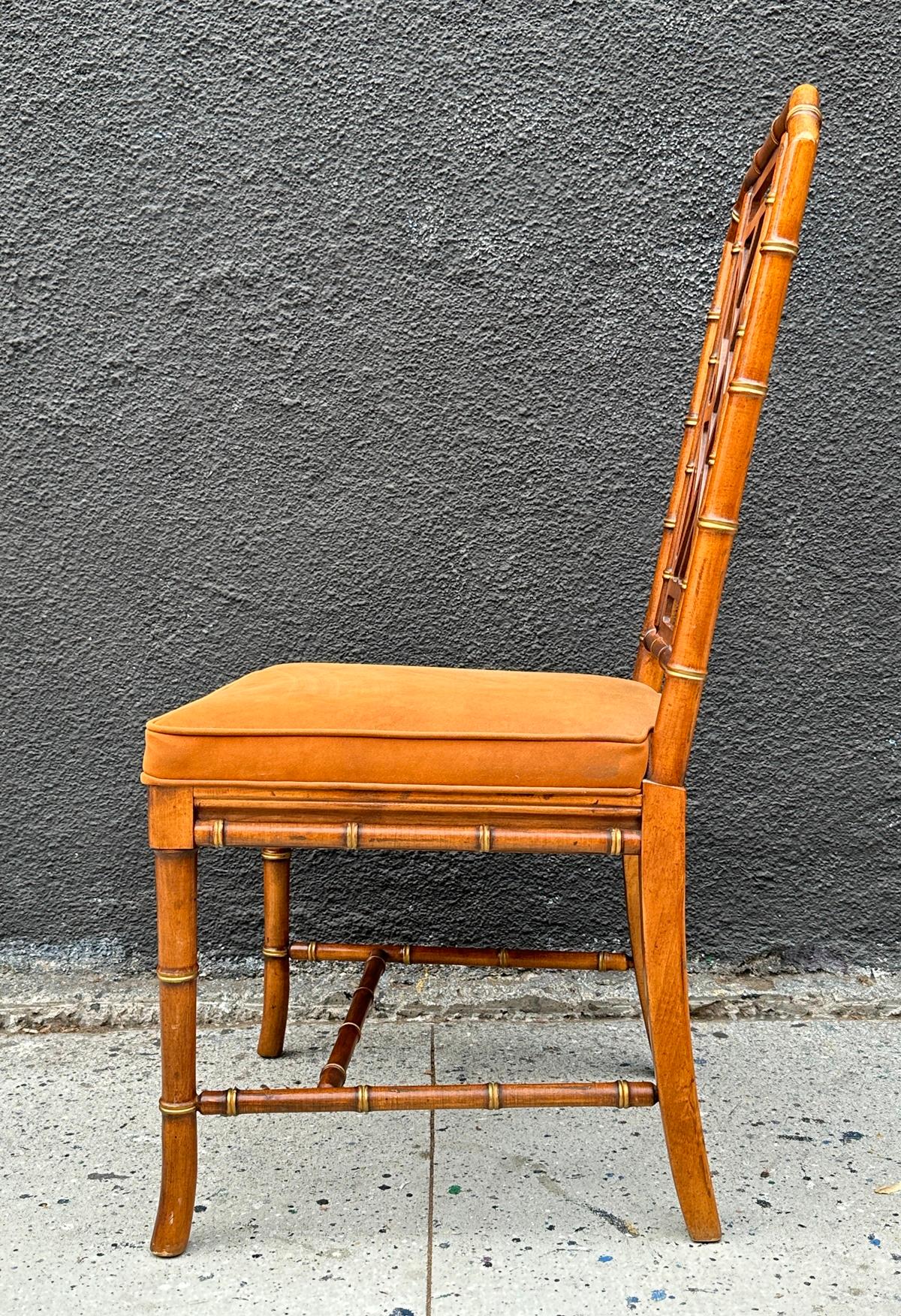 Chinoiserie Style Desk & Chair by Drexel Heritage, USA 1960's For Sale 8