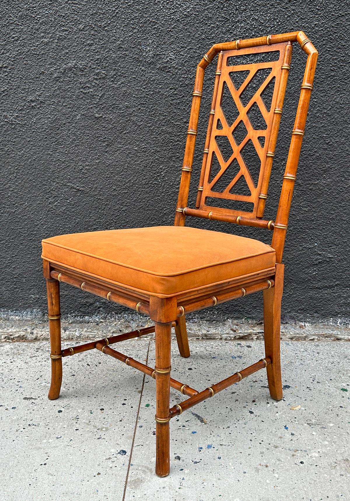 Chinoiserie Style Desk & Chair by Drexel Heritage, USA 1960's For Sale 9