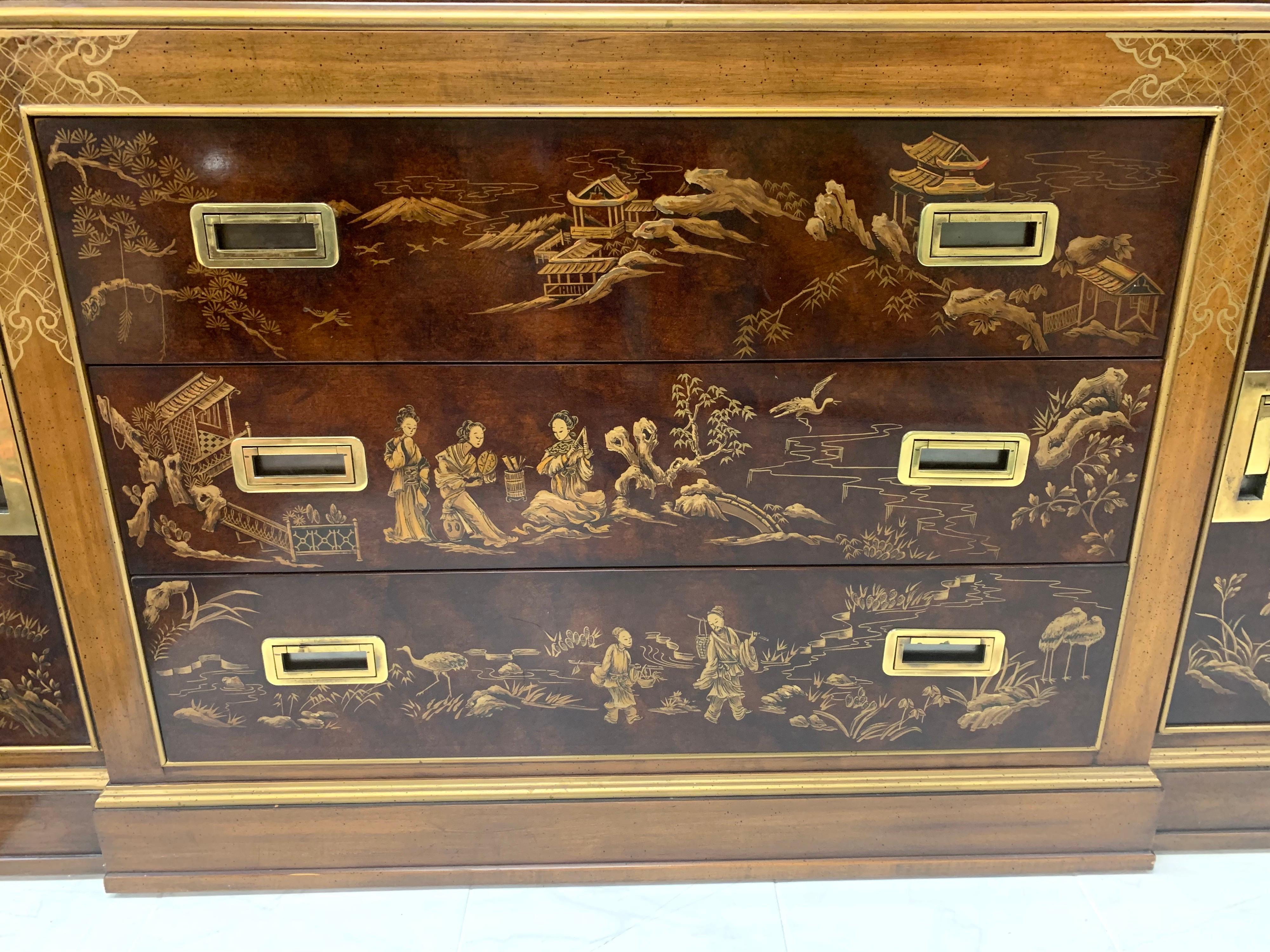 drexel heritage illuminated cabinet