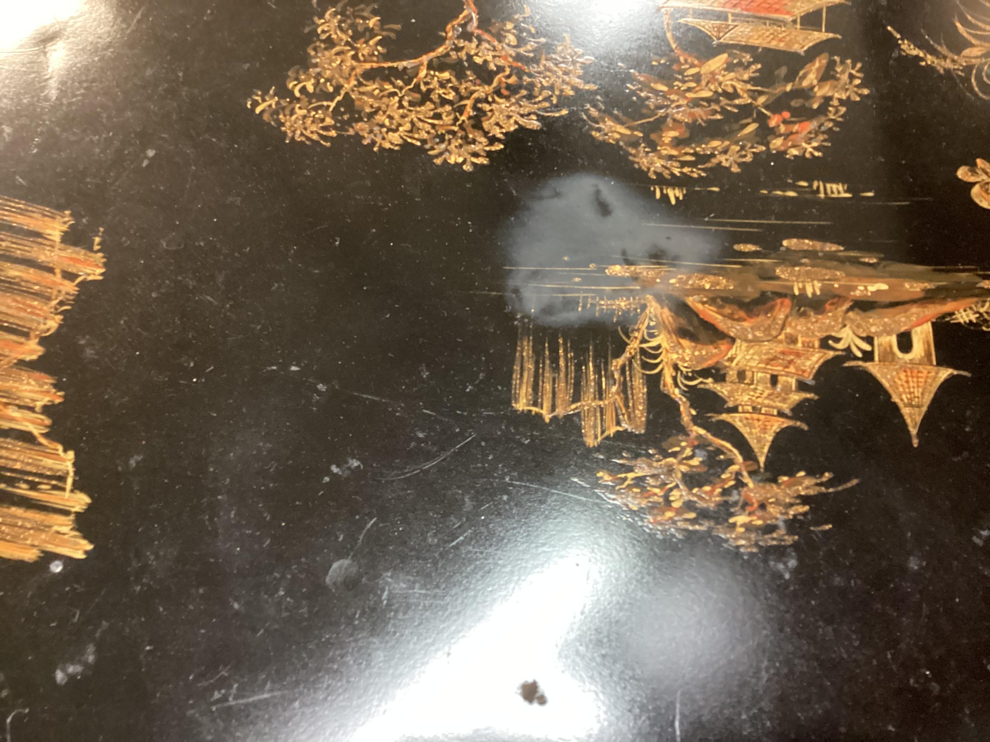 Chinoiserie Style Octagonal Accent Table For Sale 9