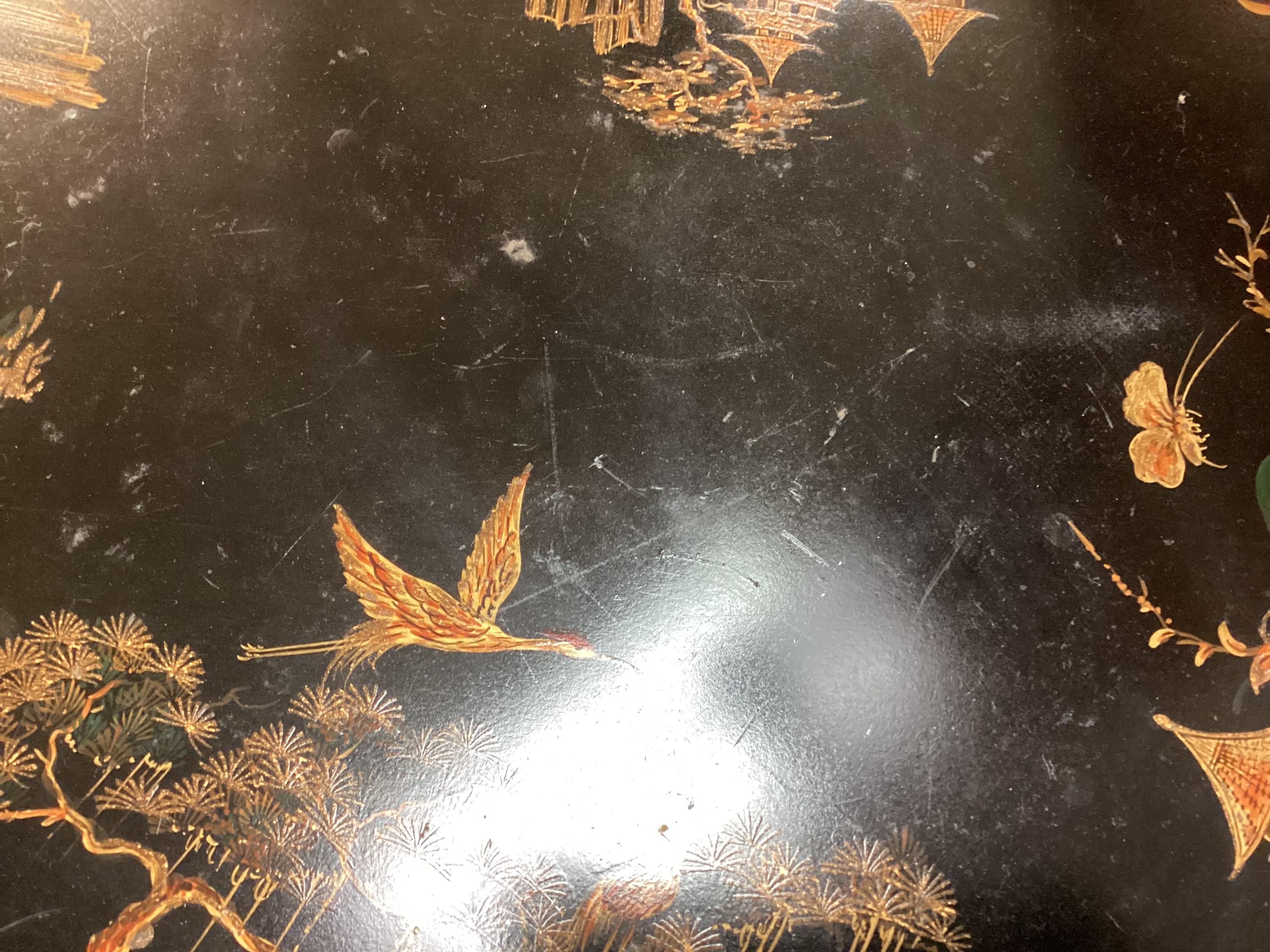 Chinoiserie Style Octagonal Accent Table For Sale 10