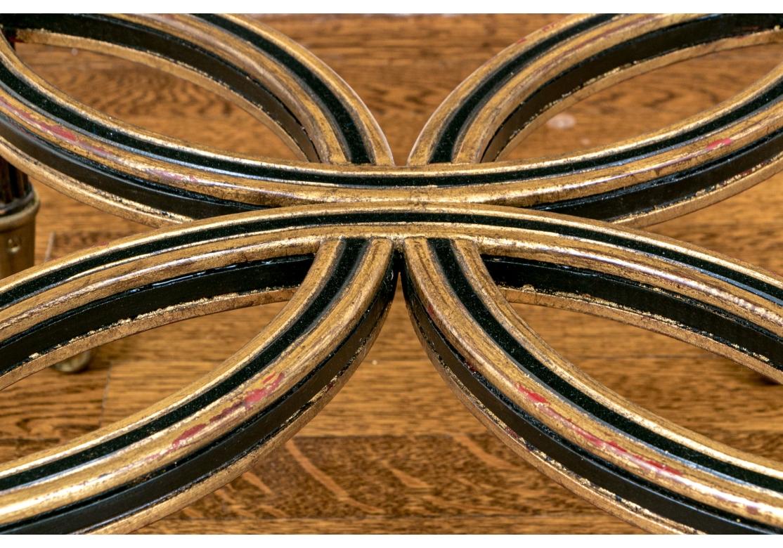 Brass Chinoiserie Style Octagonal Accent Table For Sale