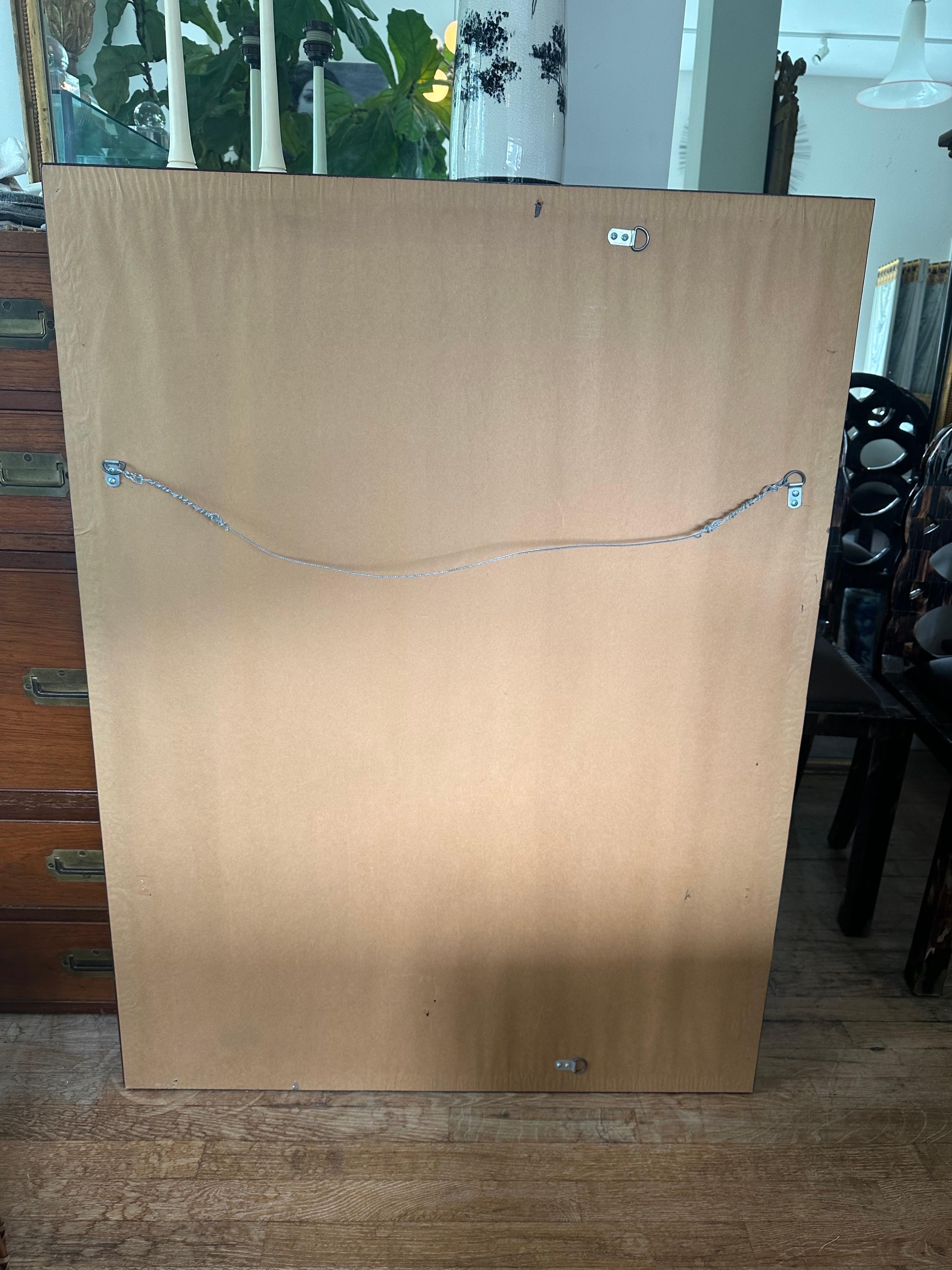 Chinoiserie Style Painted Frame Mirror For Sale 3