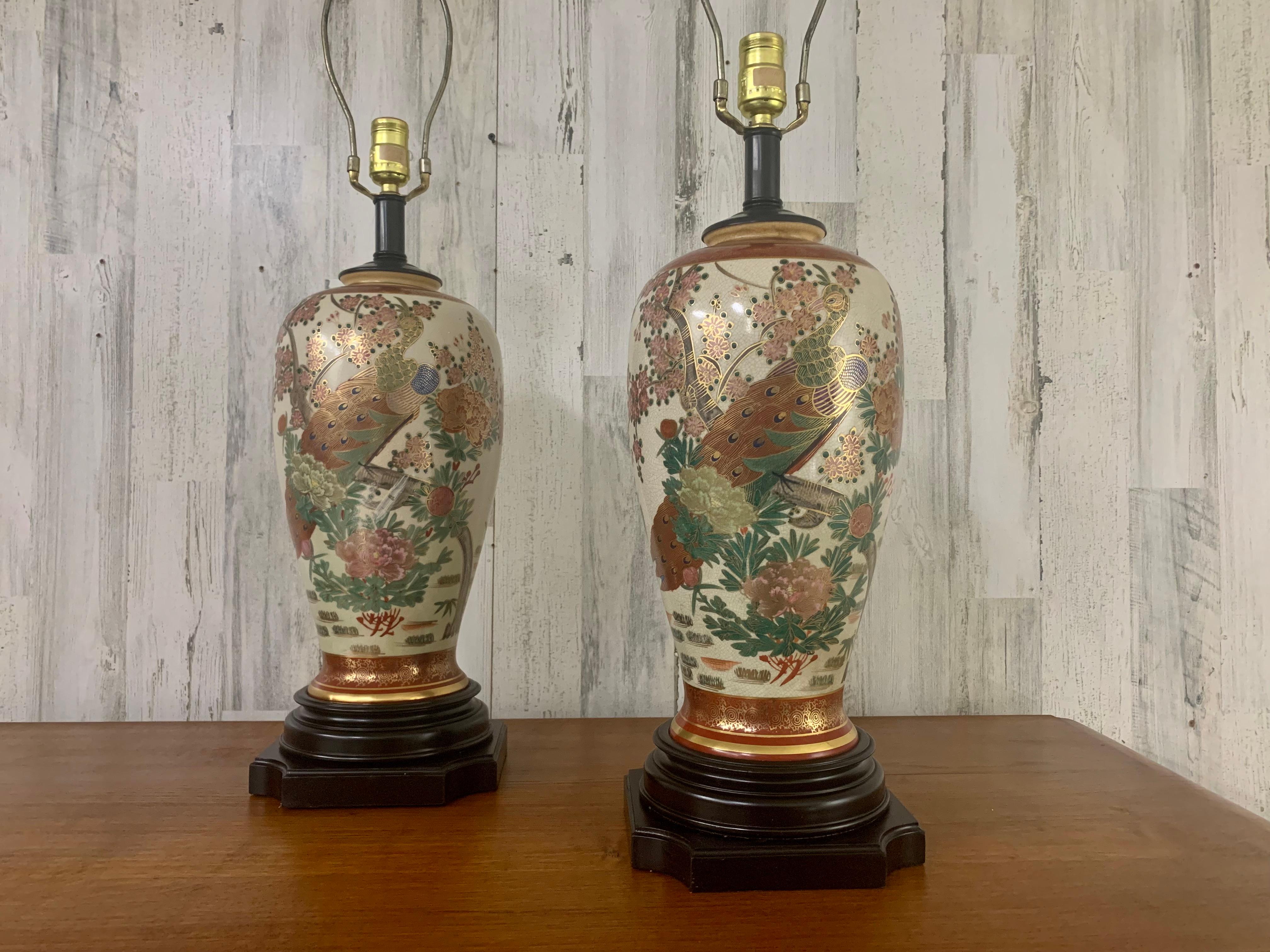 Unknown Chinoiserie style Table Lamps