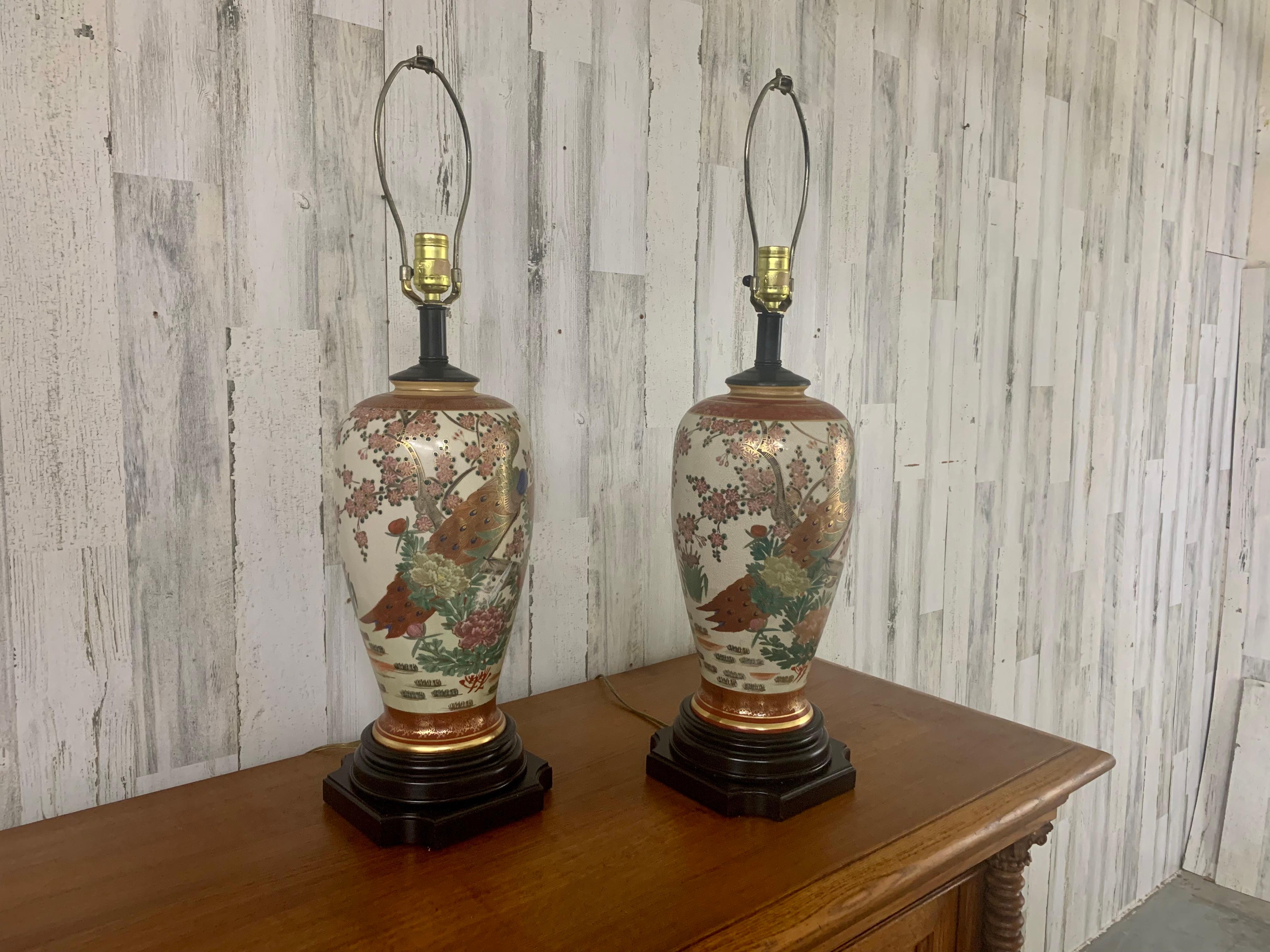 Chinoiserie style Table Lamps 1