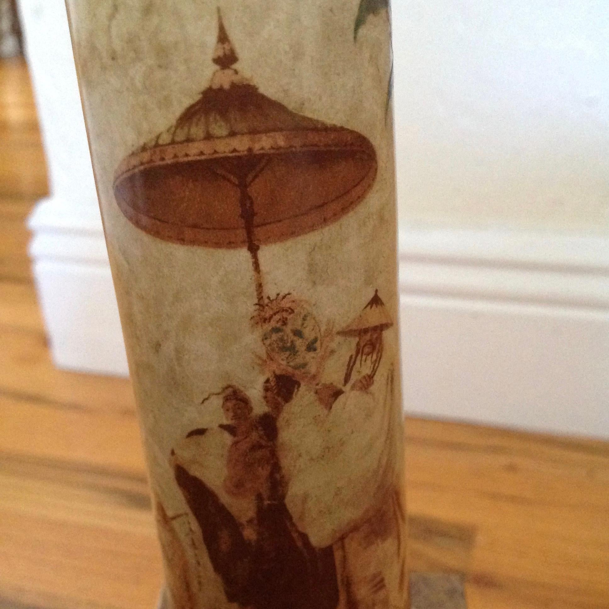 Chinoiserie Style Tole Table Lamp 4