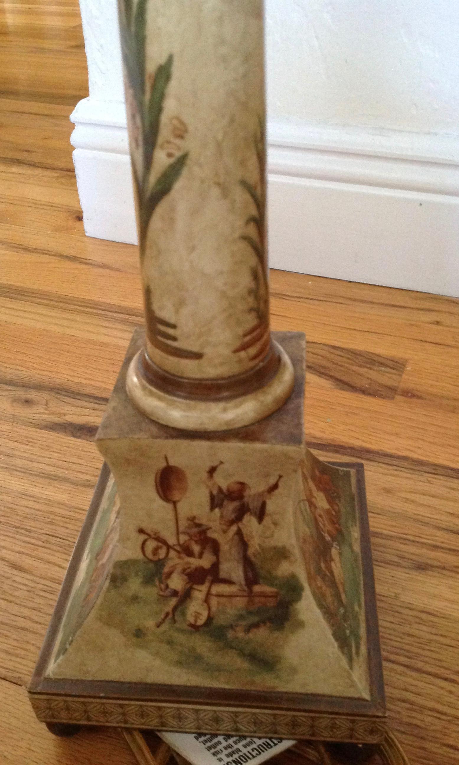 Mid-20th Century Chinoiserie Style Tole Table Lamp