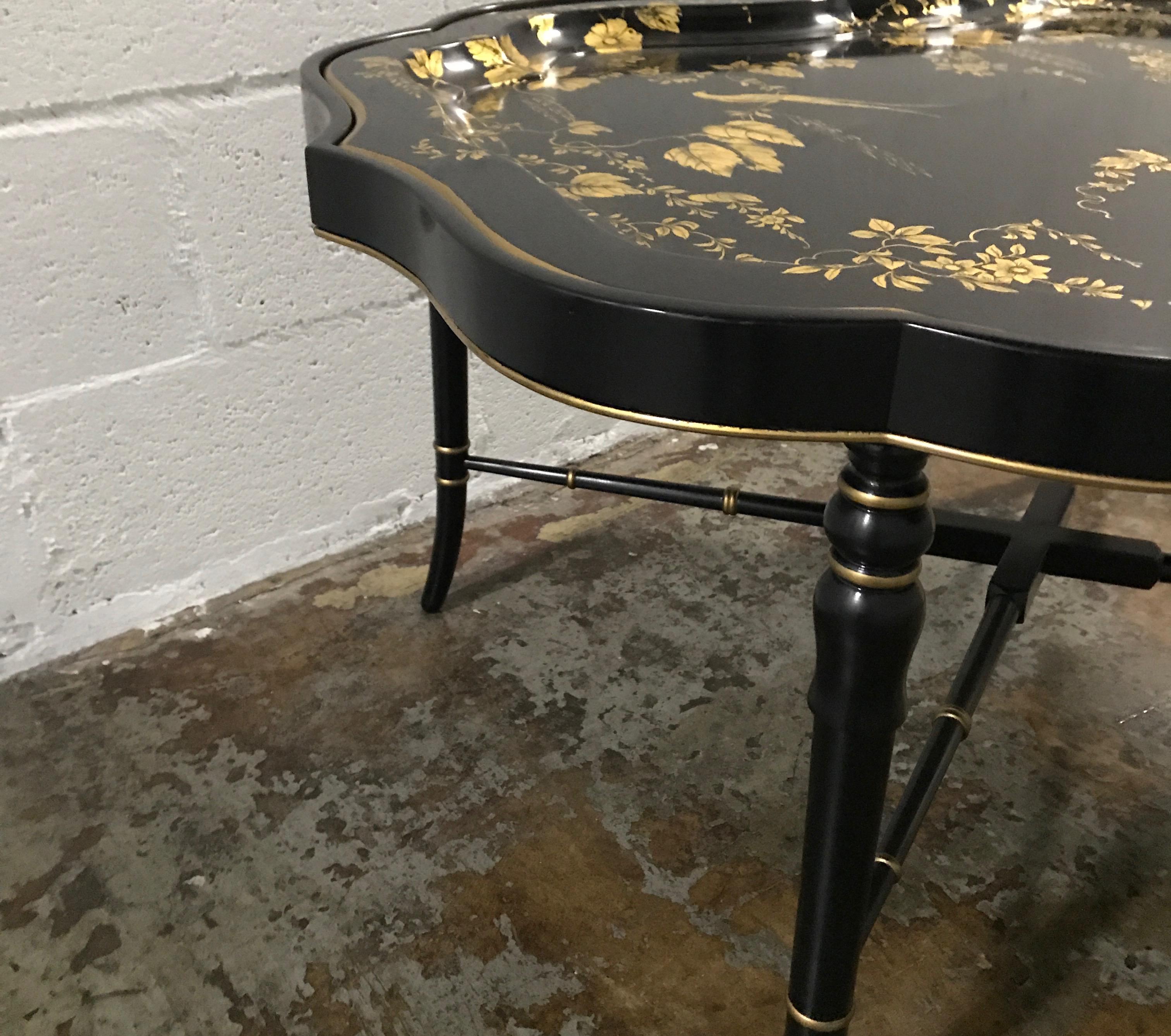 20th Century Chinoiserie Style Tray Coffee Table