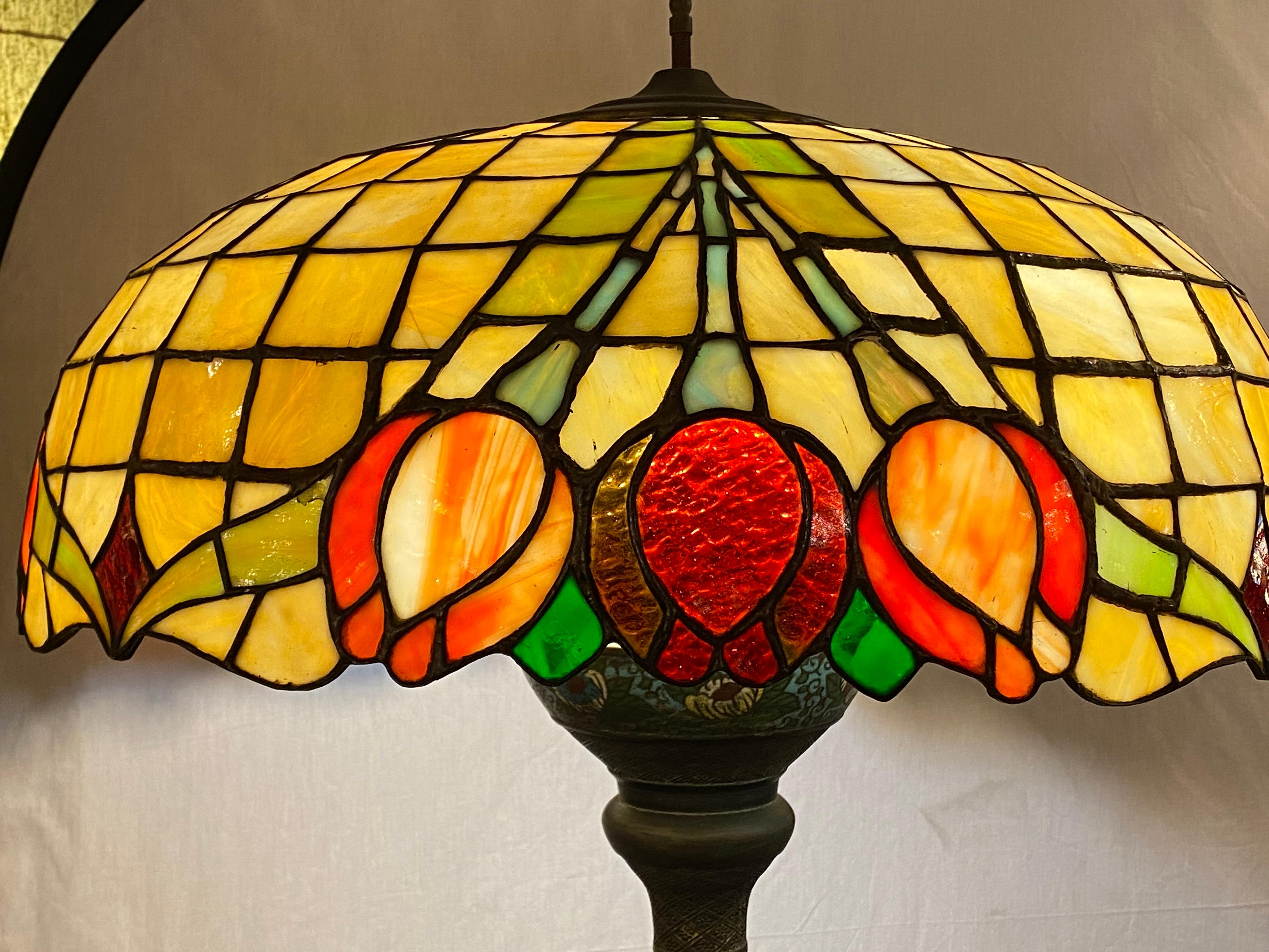 qvc stained glass lamps