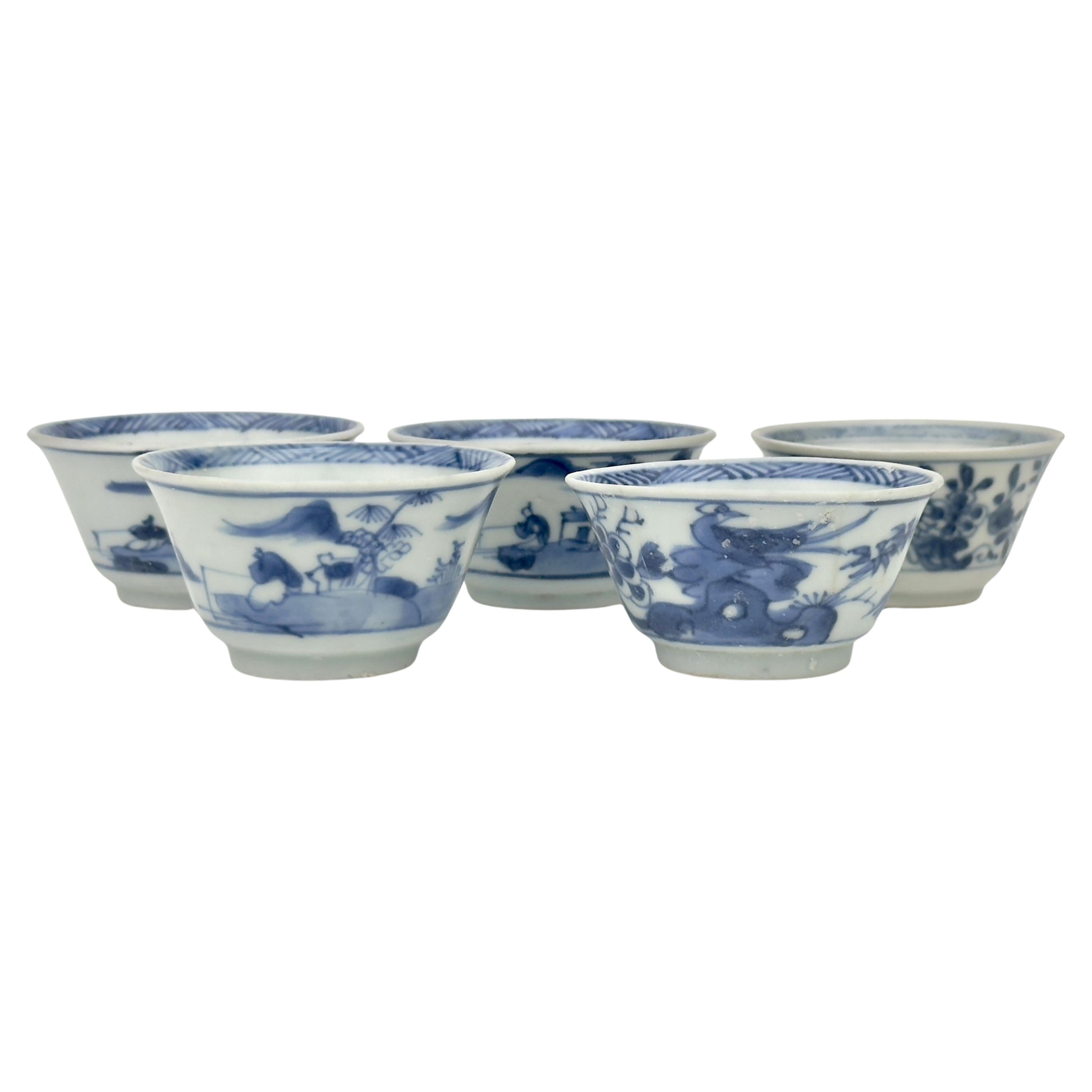 Chinoiserie Teabowl Set Circa 1725, Qing Dynasty, Yongzheng Reign
