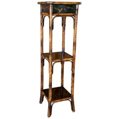 Chinoiserie Tiered Lacquered Stand in the Manner of Theodore Alexander