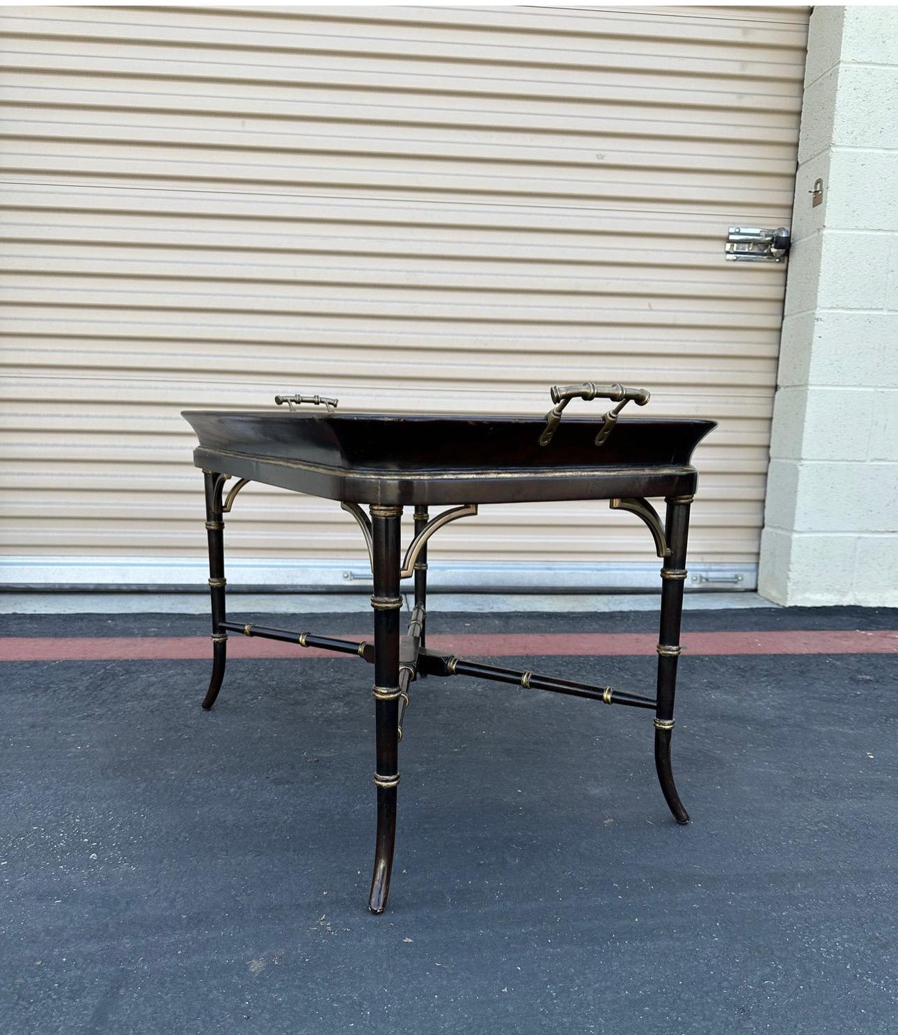 Vietnamese Chinoiserie Tray Top Coffee Table by Theodore Alexander