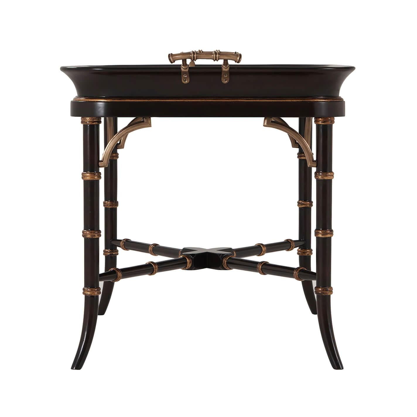 Regency Chinoiserie Tray Top Table For Sale