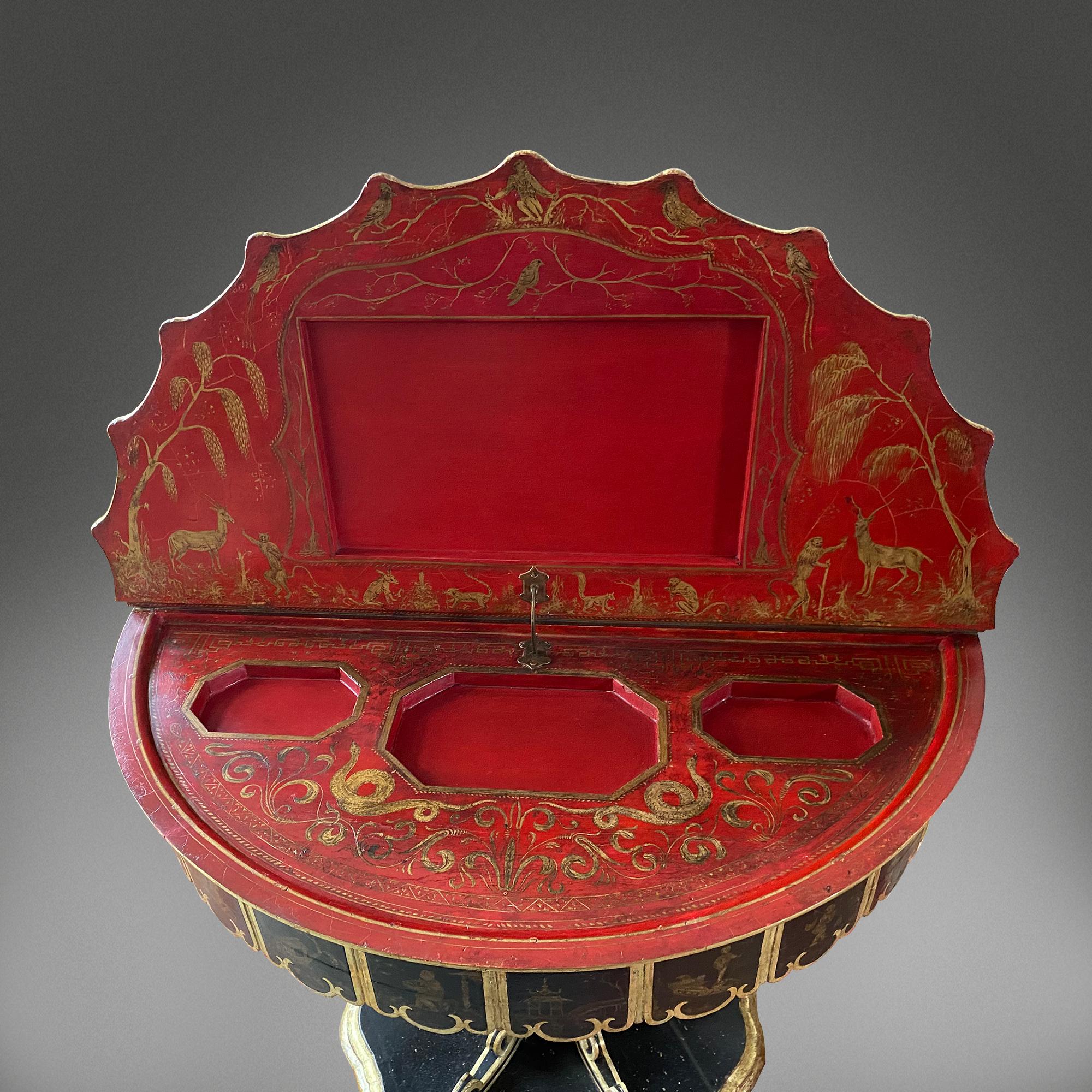 Chinoiserie Venetian Gaming Table For Sale 5