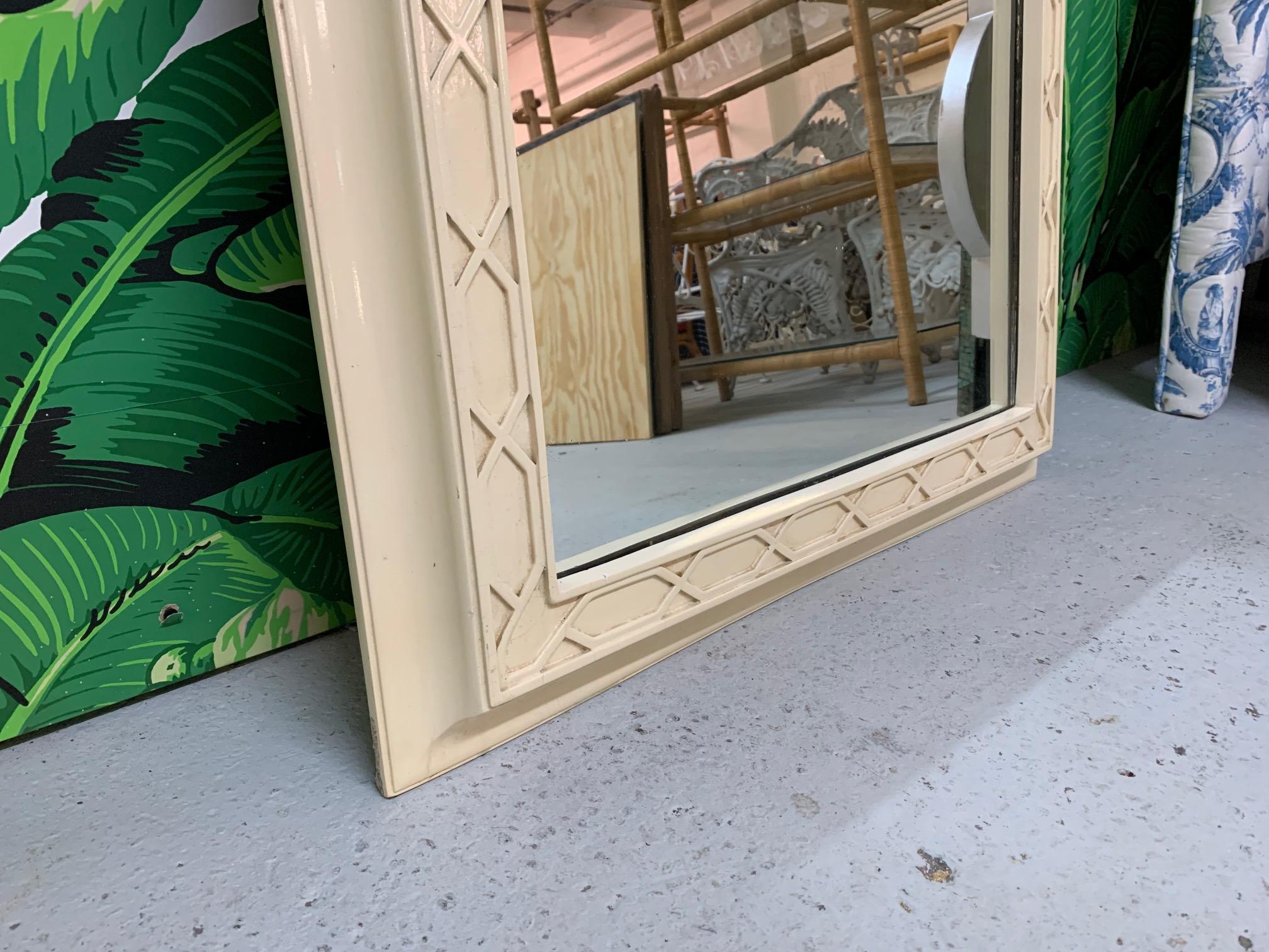 Hollywood Regency Chinoiserie Wall Mirror by Gampel Stoll