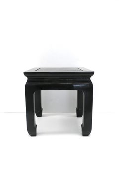 Chinoiserie Wood Accent Drinks Table or Plant Stand in the Style of James Mont